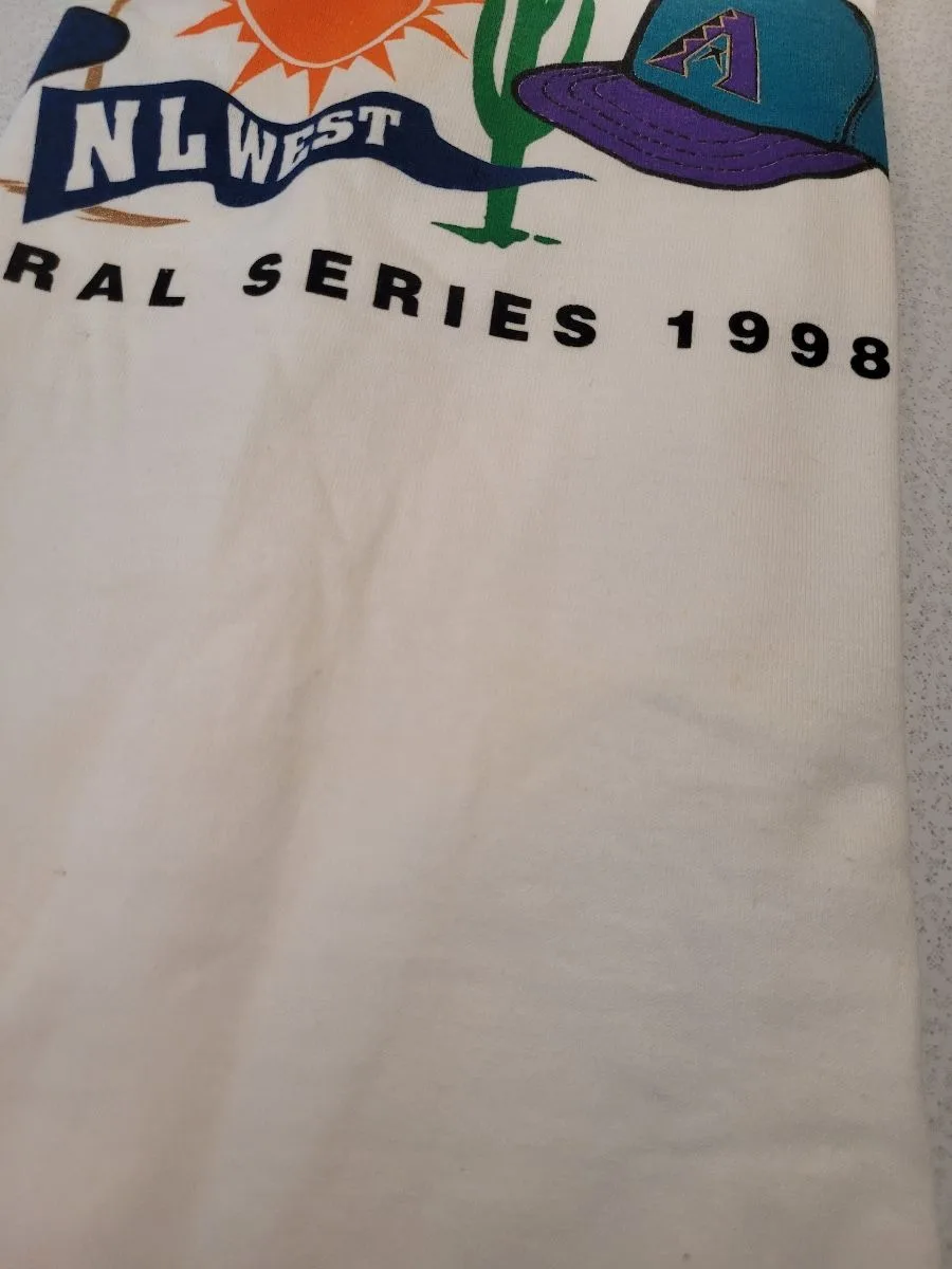Vintage MLB 1998 Inaugural Season Arizona Diamondbacks Vs San Di image indicator(4)