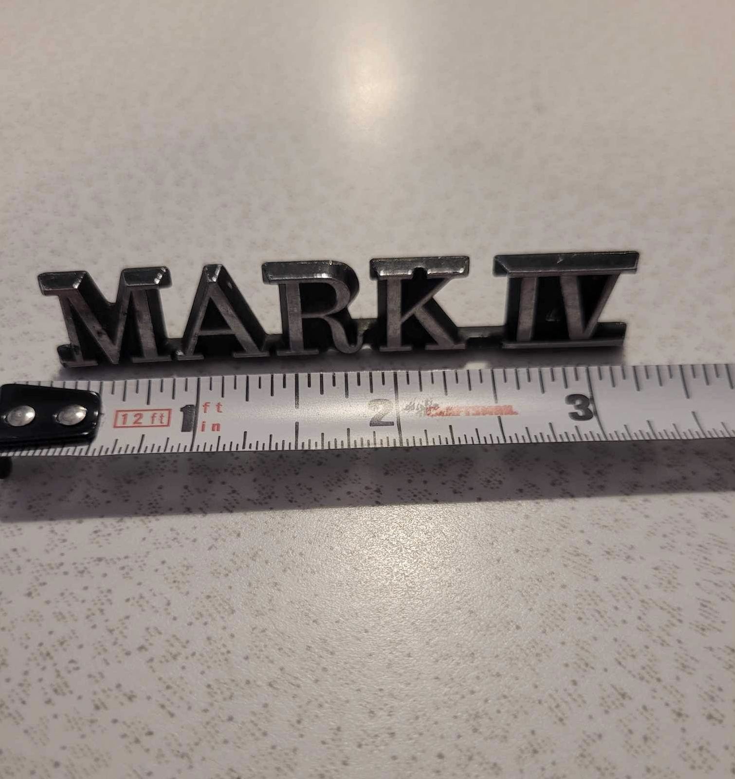 Vintage O.E Ford Lincoln MARK IV Car Metal Emblem Logo Badge !!