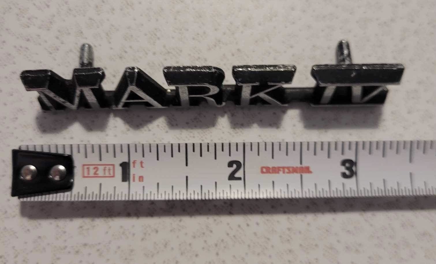 Vintage O.E Ford Lincoln MARK IV Car Metal Emblem Logo Badge !! - photo 2