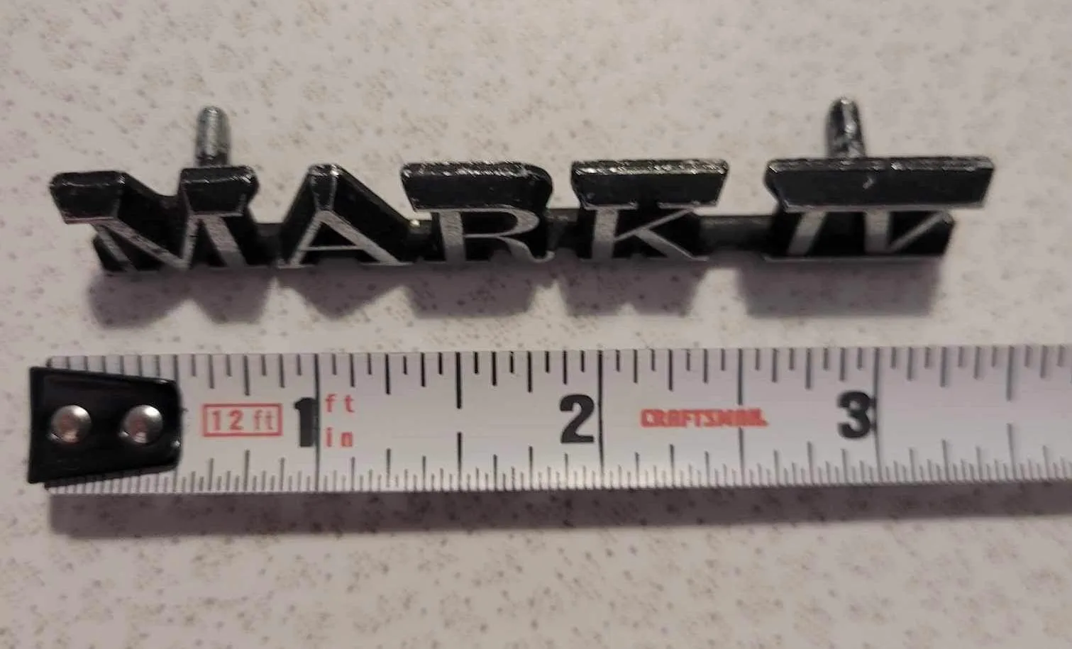 Vintage O.E Ford Lincoln MARK IV Car Metal Emblem Logo Badge !! image indicator(2)