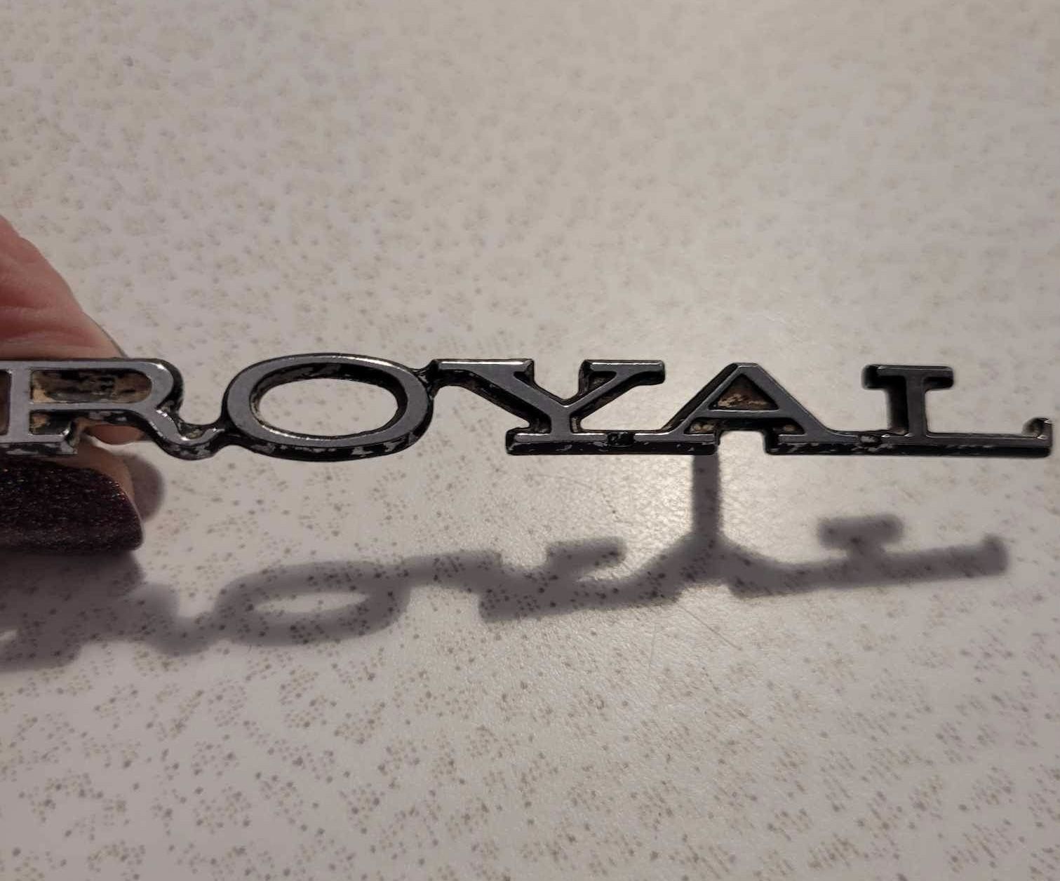 Vintage O.E Ford Toyota Buick ROYAL Car Metal Emblem Logo Badge
