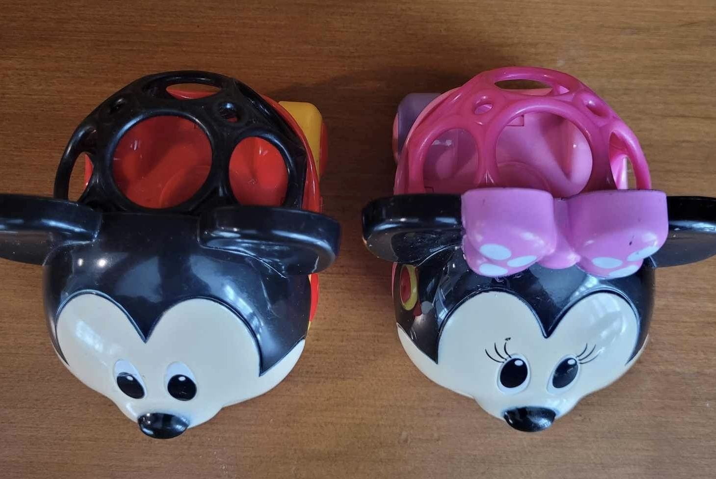 Set Of 2 Disney Baby Mickey & Minnie Mouse O Ball Car Toys!! - photo 4