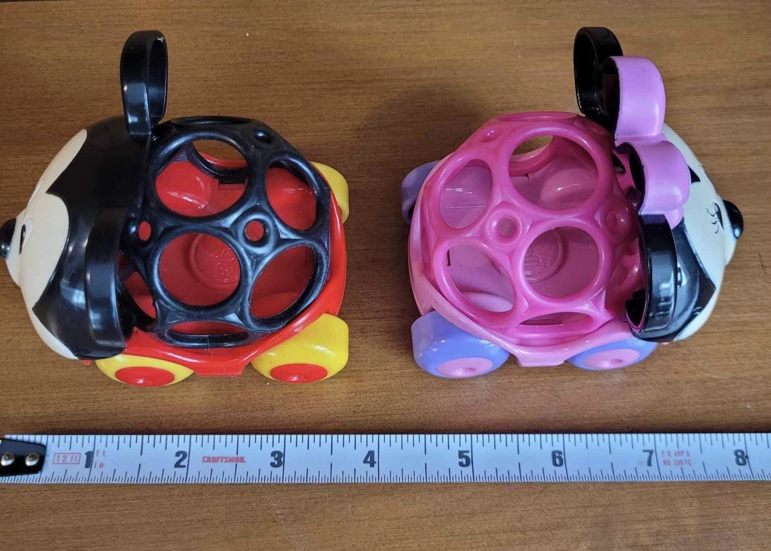 Set Of 2 Disney Baby Mickey & Minnie Mouse O Ball Car Toys!! - photo 5
