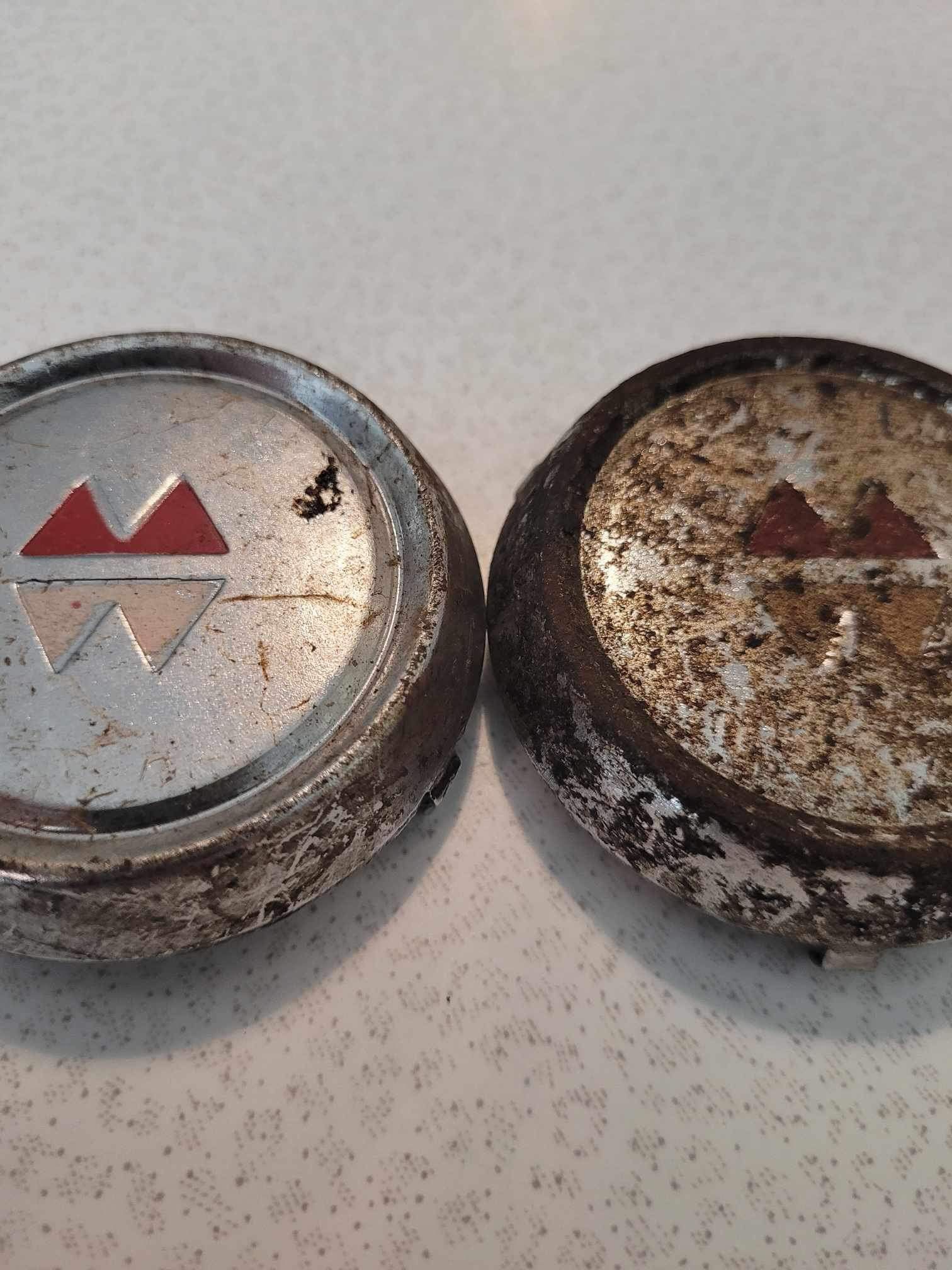Vintage 1950’s Montgomery Wards Wagon Hub Caps - Rare!! - photo 3