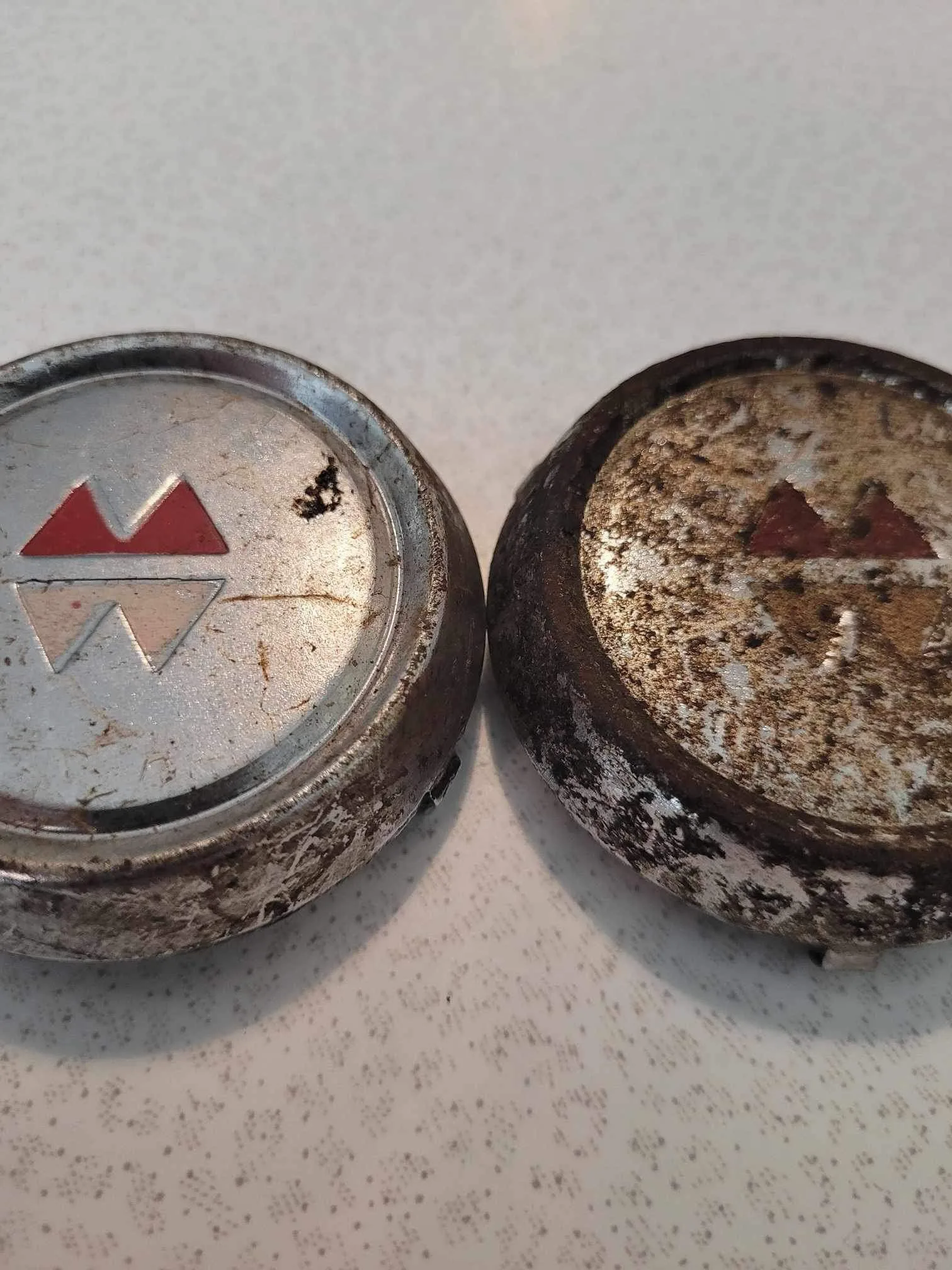 Vintage 1950’s Montgomery Wards Wagon Hub Caps - Rare!! image indicator(3)