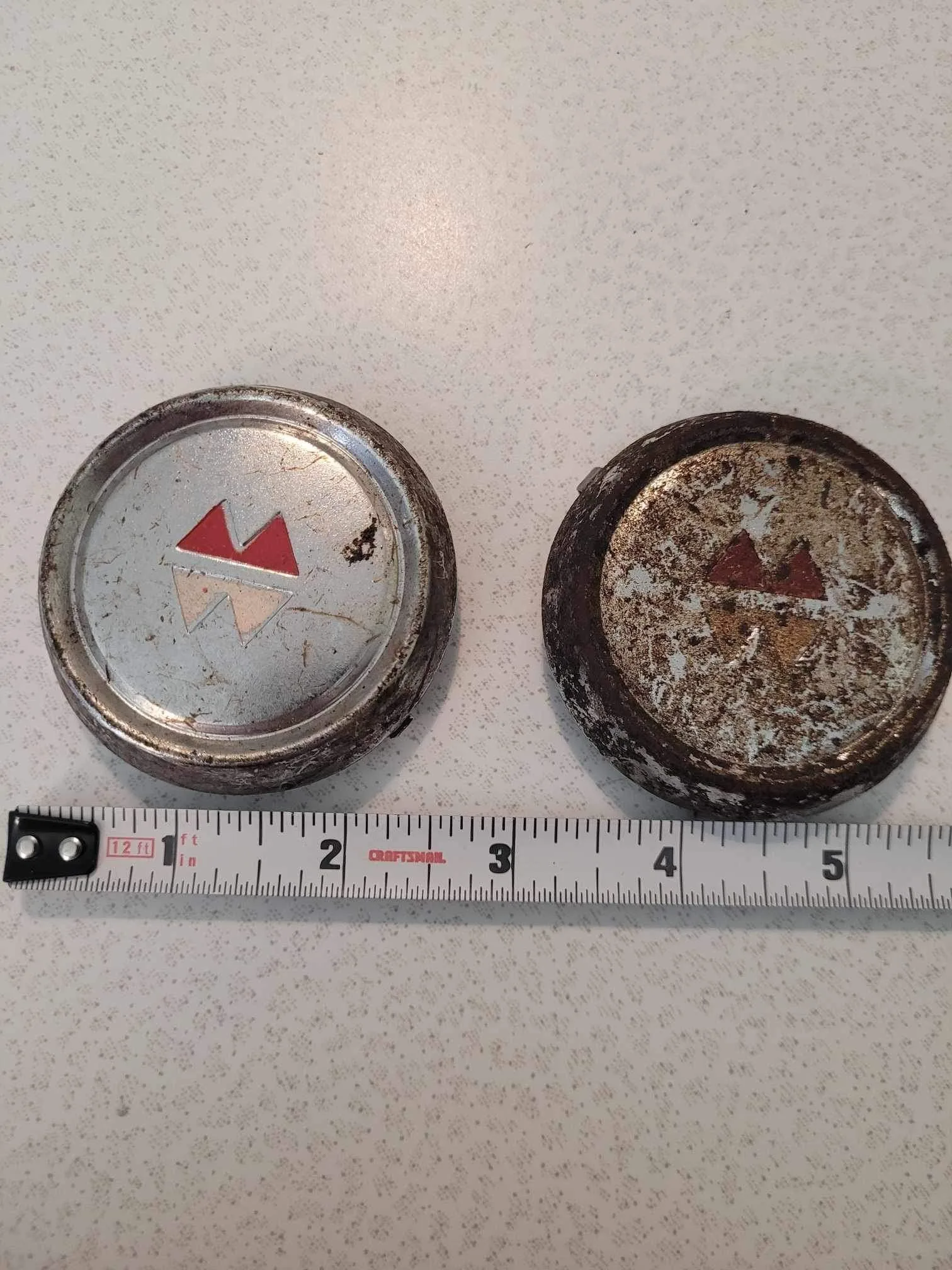 Vintage 1950’s Montgomery Wards Wagon Hub Caps - Rare!! image indicator(4)