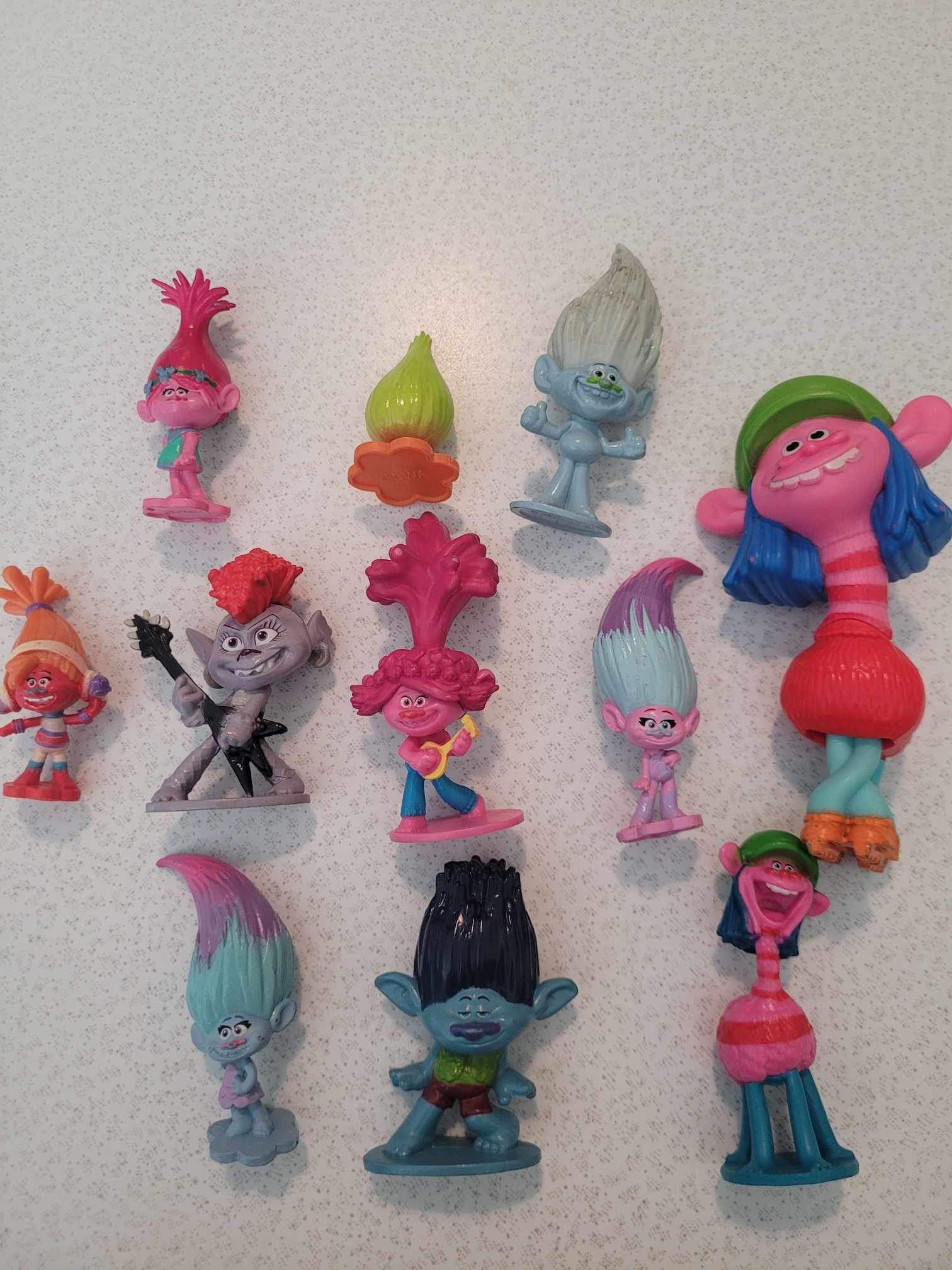 Lot Of 11 Hasbro TROLL Figurine Doll Toys Cake Toppers