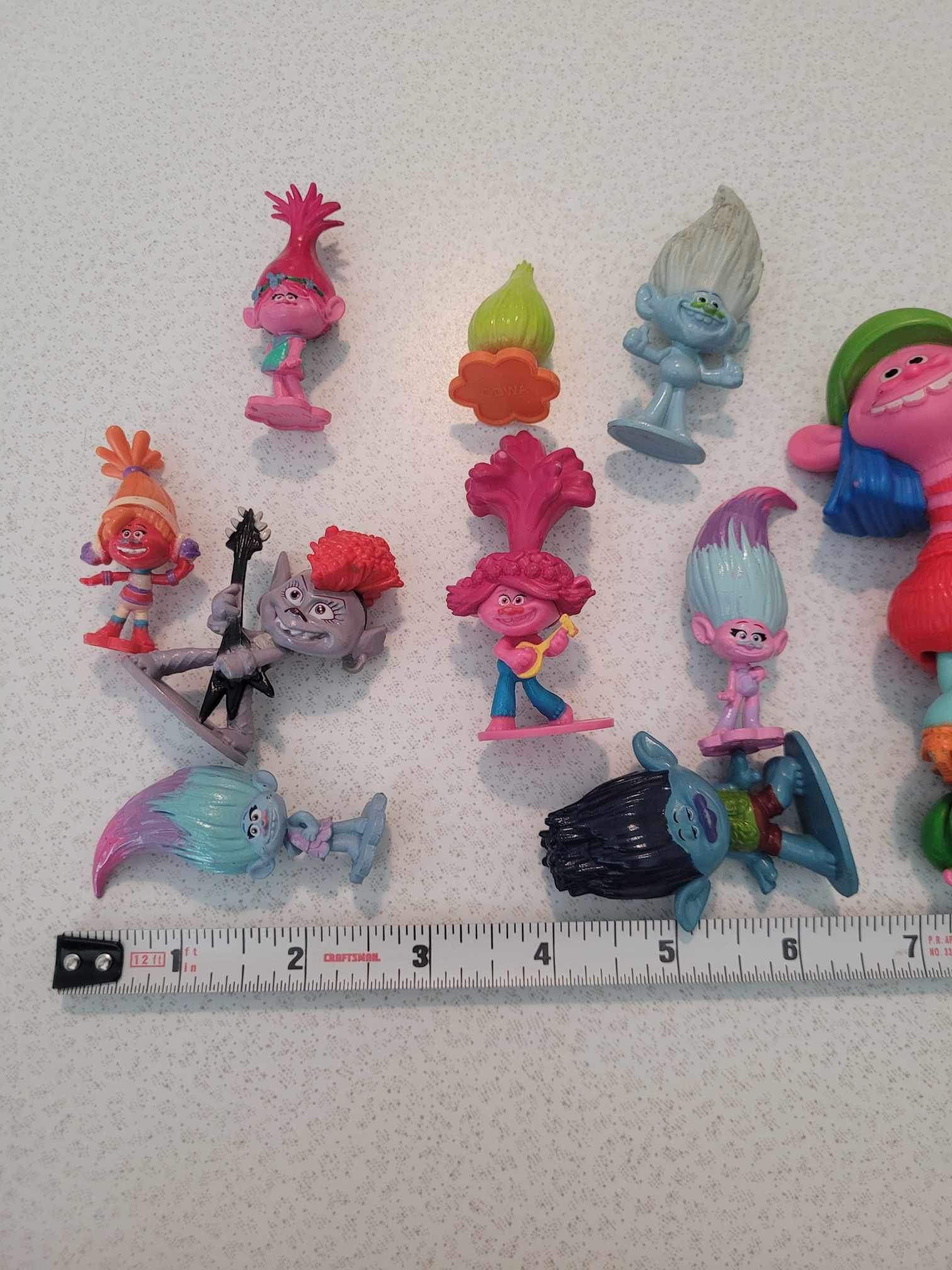 Lot Of 11 Hasbro TROLL Figurine Doll Toys Cake Toppers - photo 4