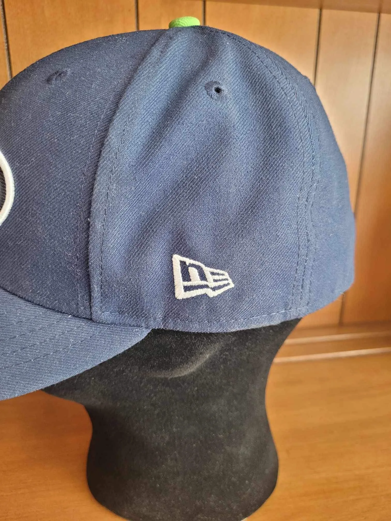 New Era NFL Seattle Seahawks Football Logo 7 1/4 Fitted Hat Cap image indicator(3)