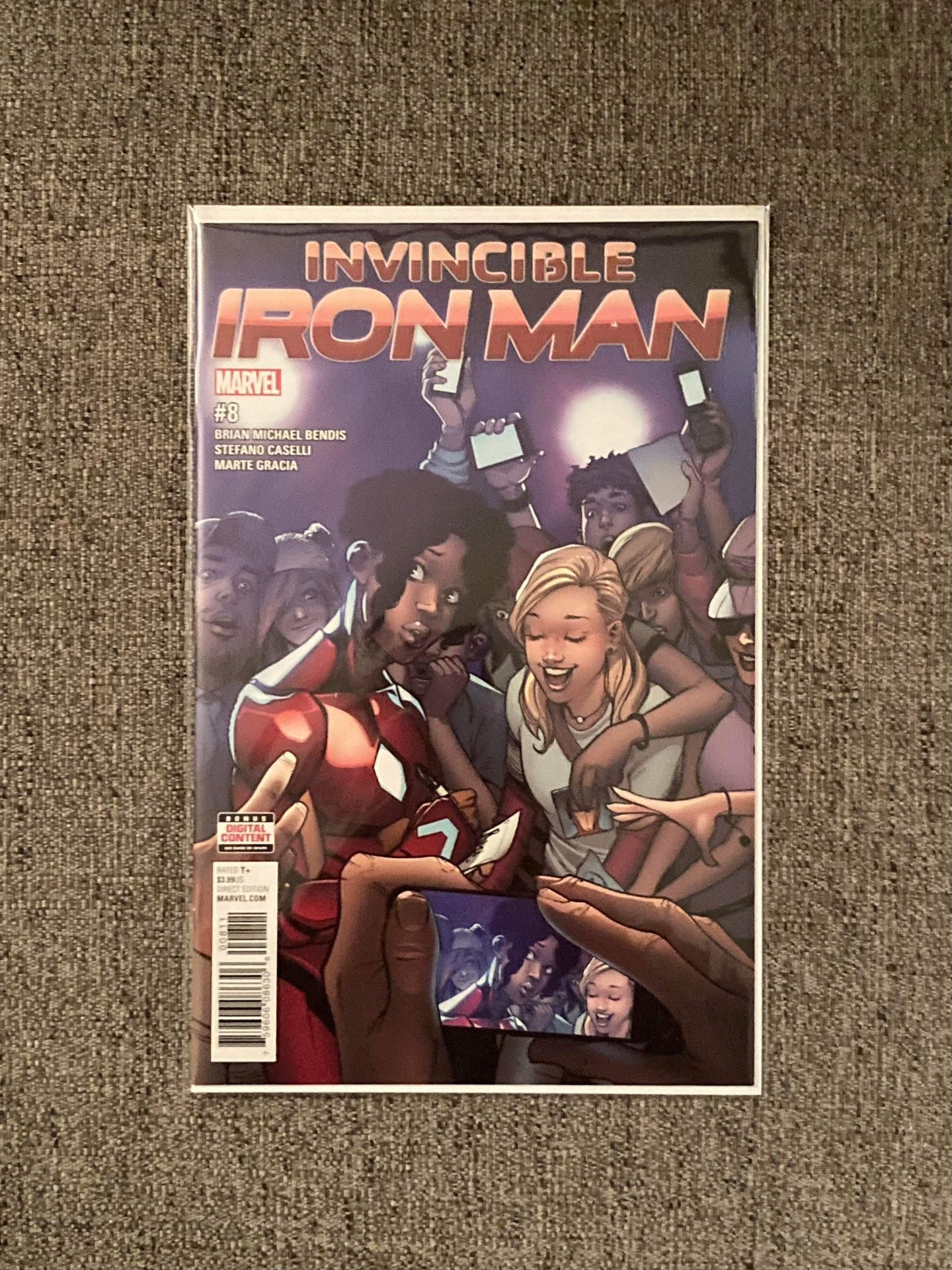 Marvel Comics Invincible Ironman issue #8 Comic Book Ironheart f