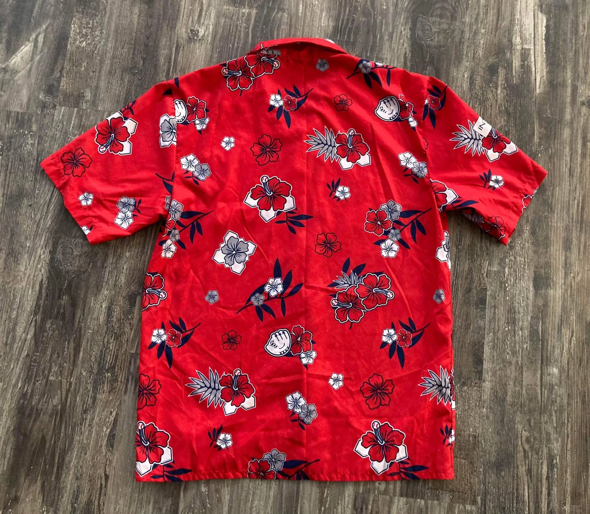 MLB Baseball Anaheim Angels Logo Button Up Casual Dress Shirt Ad image indicator(2)