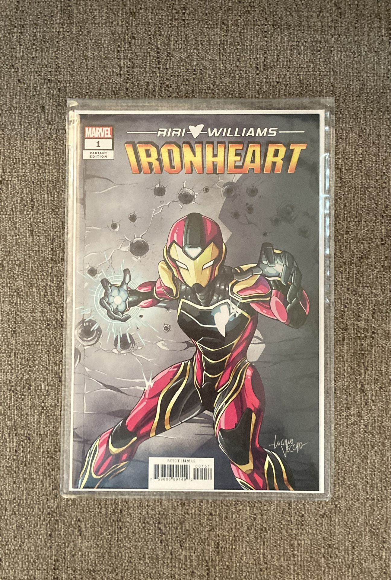 Marvel Comic IRONHEART #1 Variant Cover Key Issue First Print