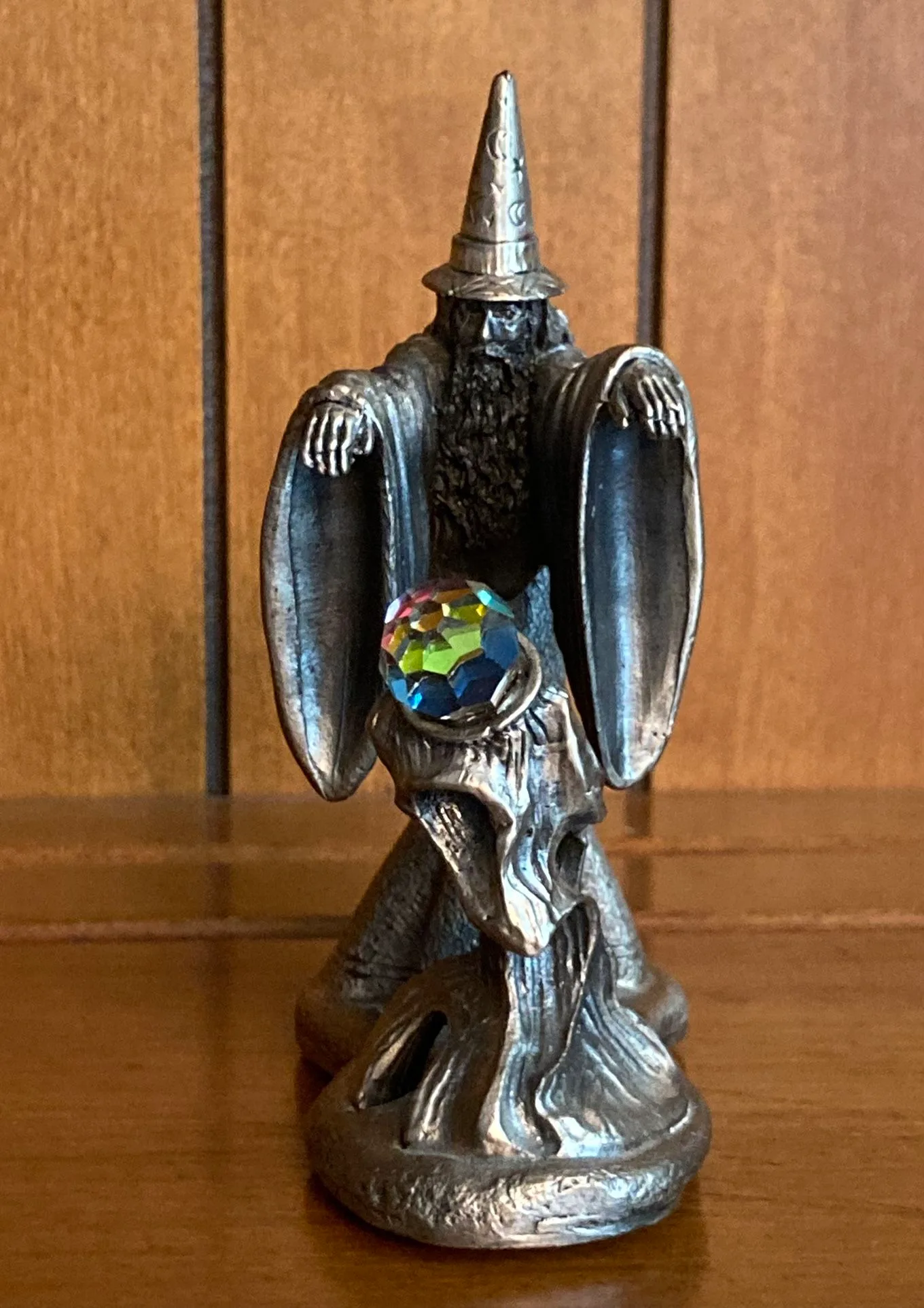 Vintage Metal Pewter The WIZARD Of Light Figure #3036 image indicator(2)