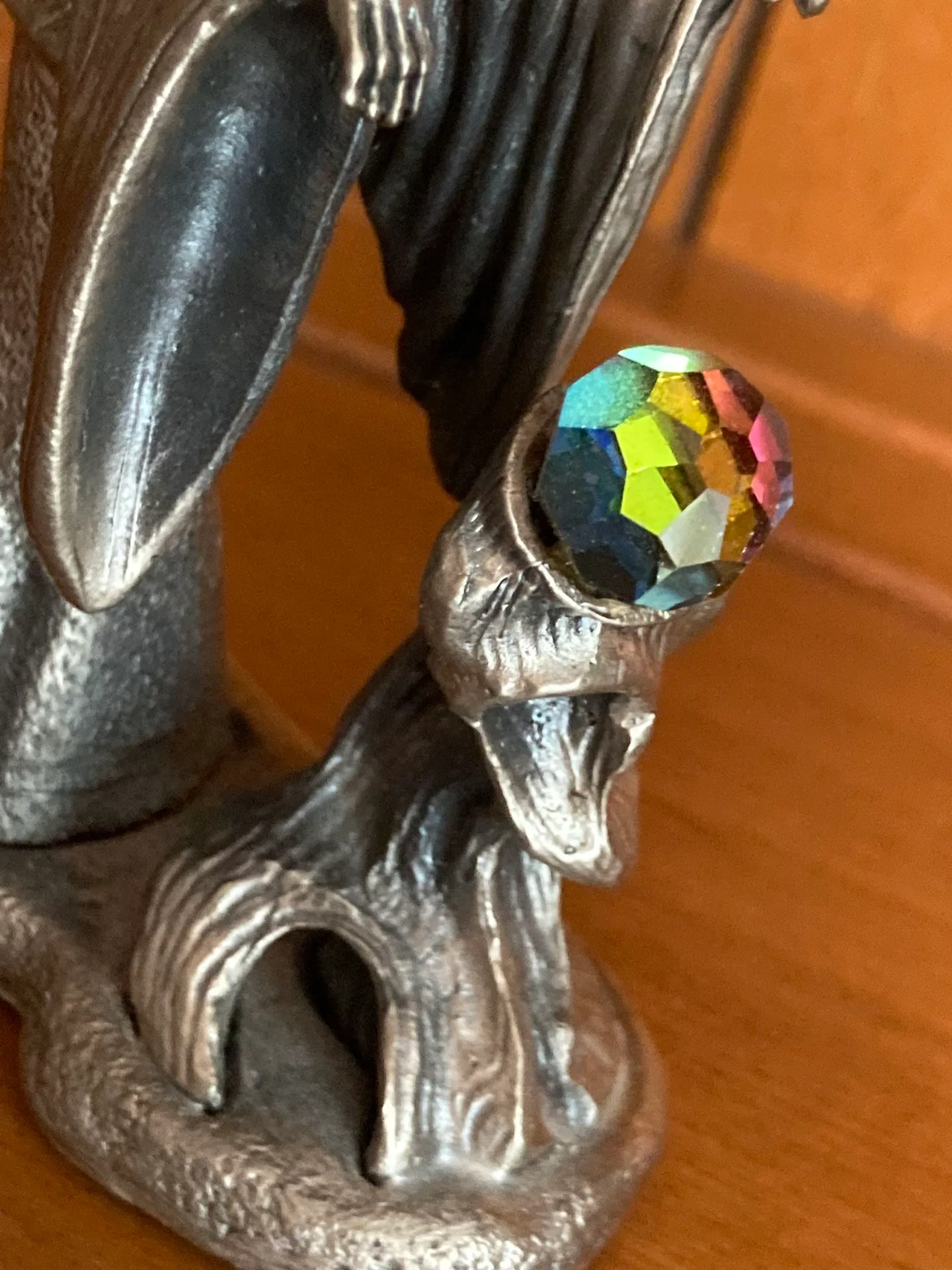 Vintage Metal Pewter The WIZARD Of Light Figure #3036 image indicator(5)