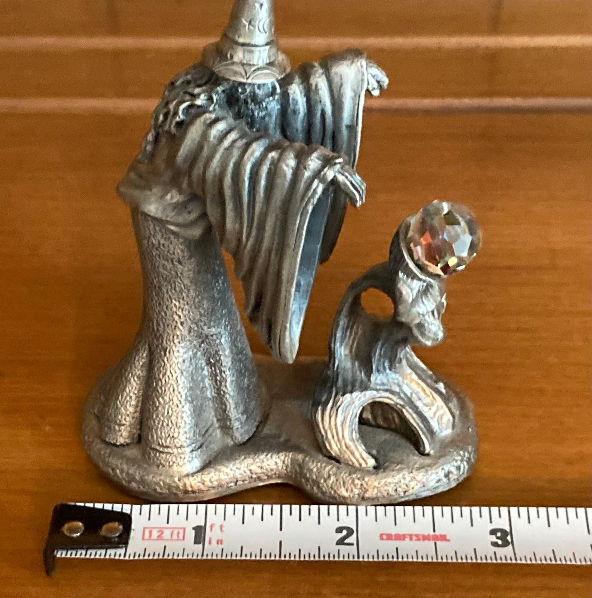 Vintage Metal Pewter The WIZARD Of Light Figure #3036 image indicator(8)