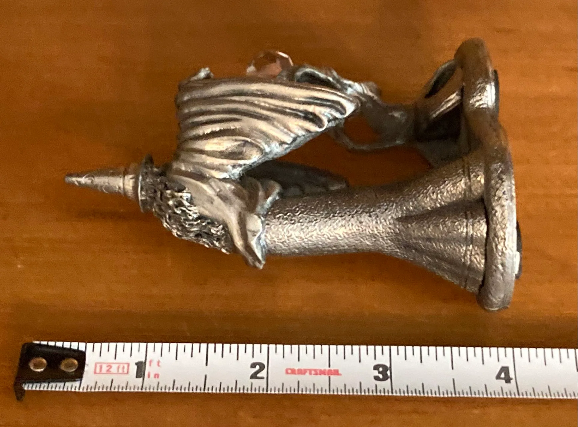 Vintage Metal Pewter The WIZARD Of Light Figure #3036 image indicator(9)