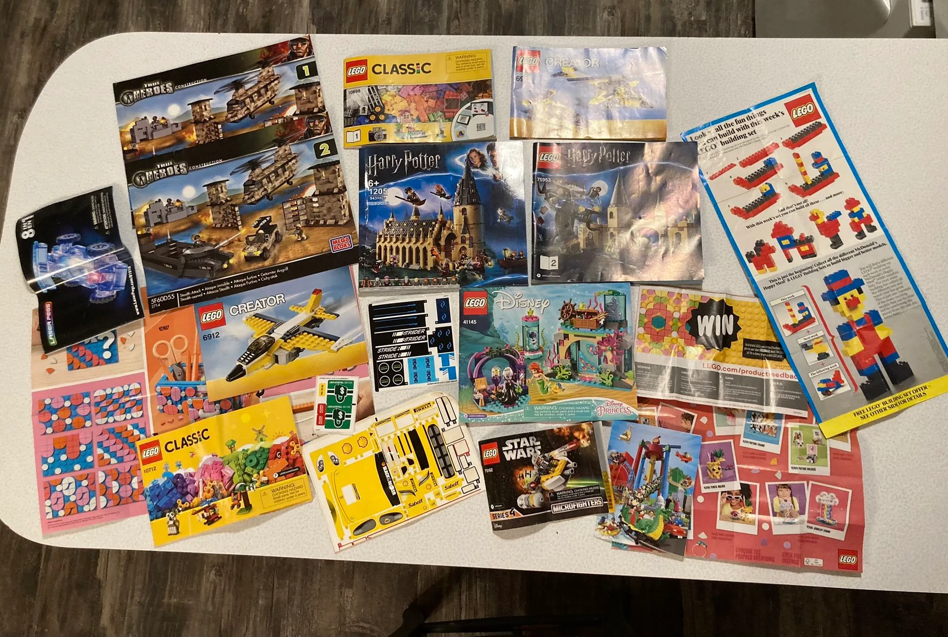 19 Lego Mega Blocks Instructions Manuals Stickers... thumbnail