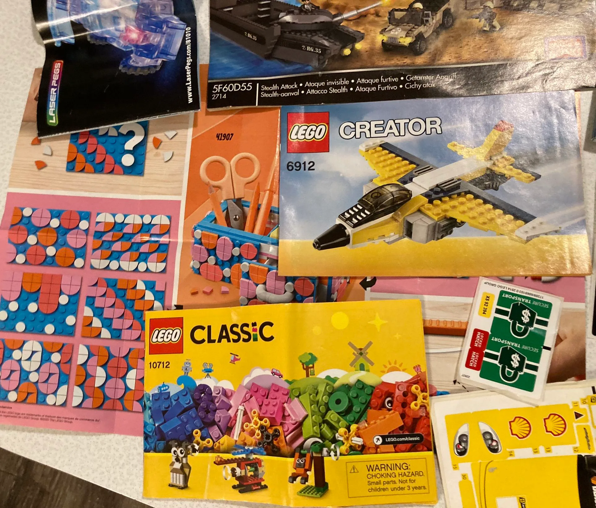 19 Lego Mega Blocks Instructions Manuals Stickers... image indicator(7)