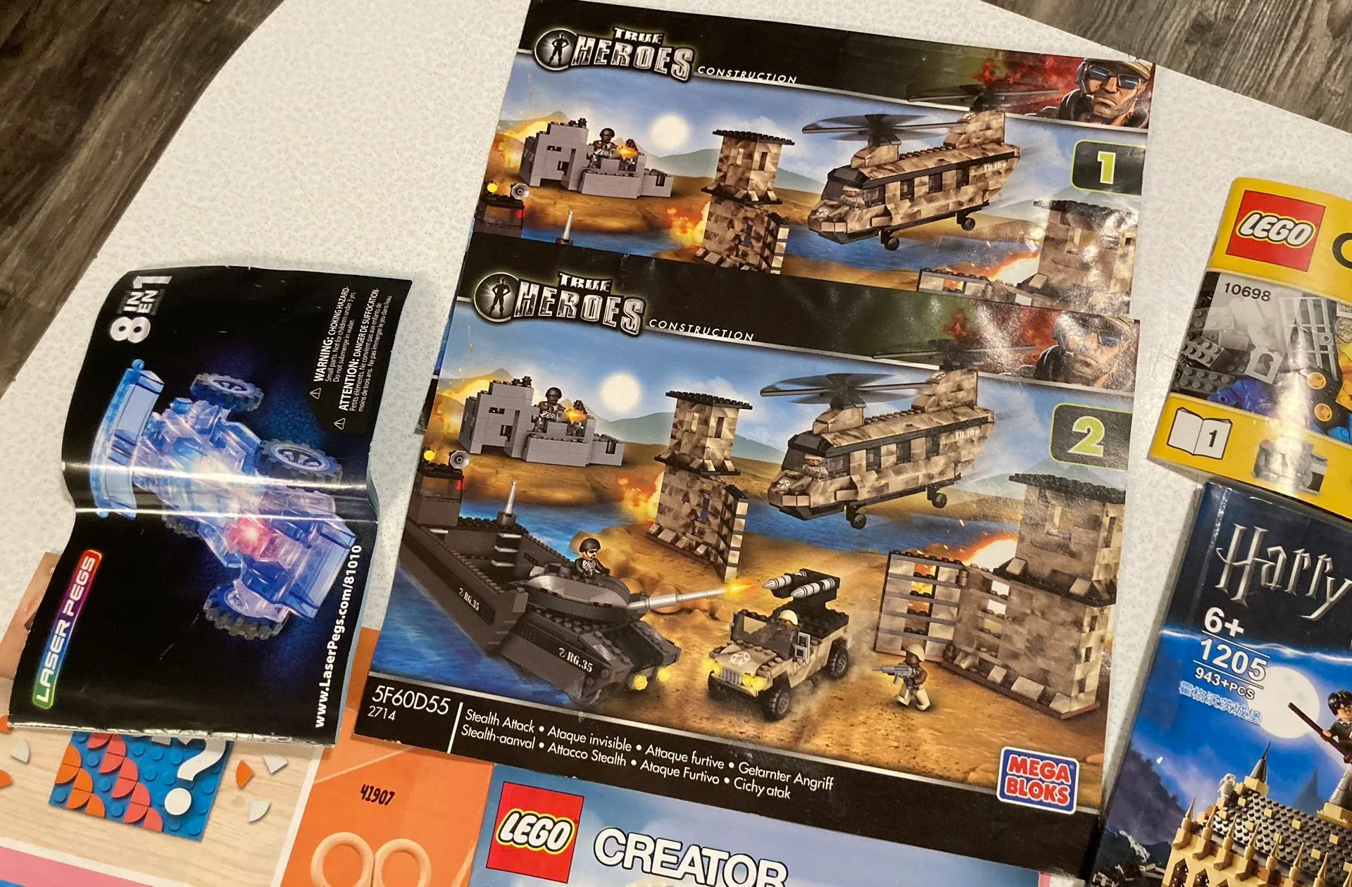 19 Lego Mega Blocks Instructions Manuals Stickers... image indicator(8)