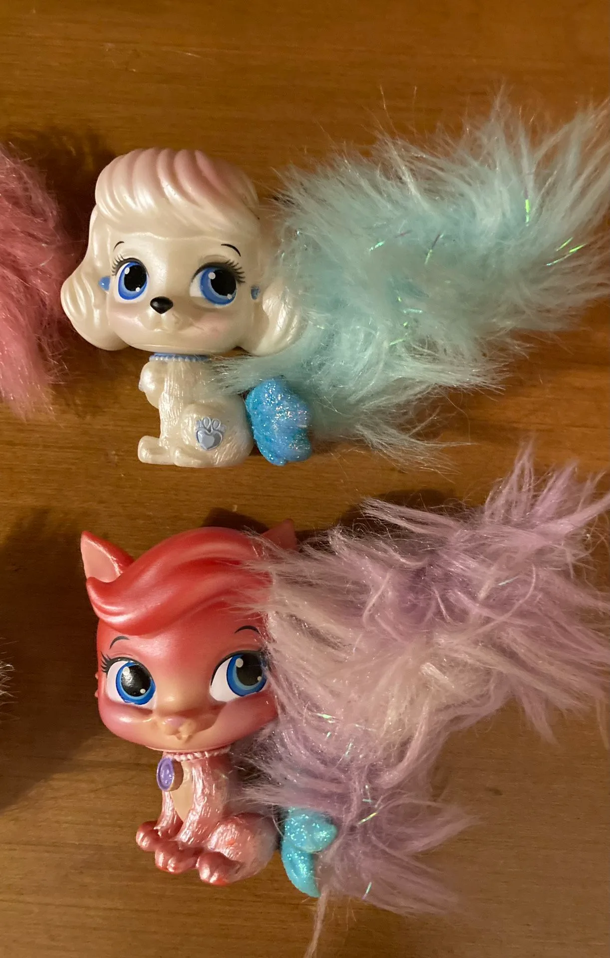 Lot Of 6 Disney Princess Palace Furry Tail Pets Sparkle Glitter image indicator(4)
