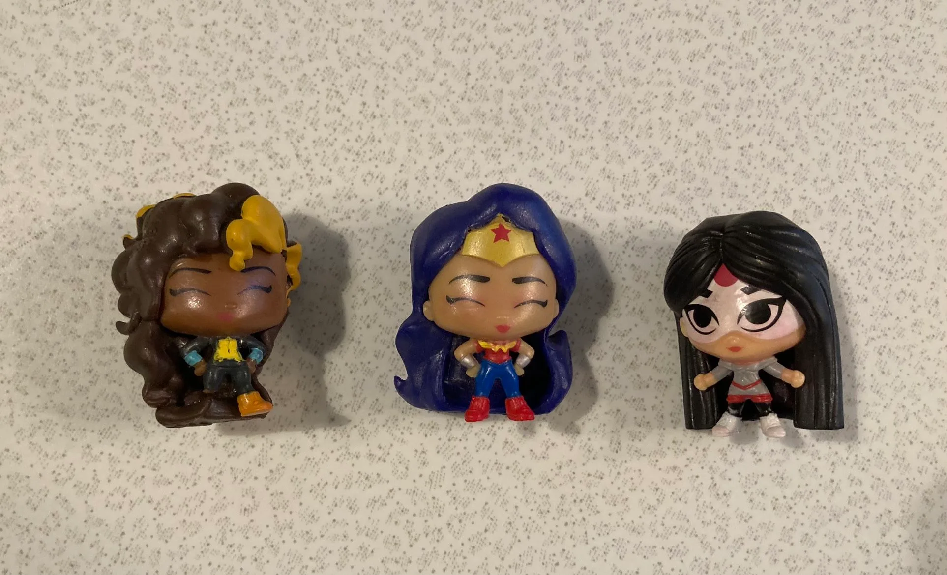 Lot Of 3 DC Comics Super Hero Girls Squishy Mini Figure Doll Toy thumbnail