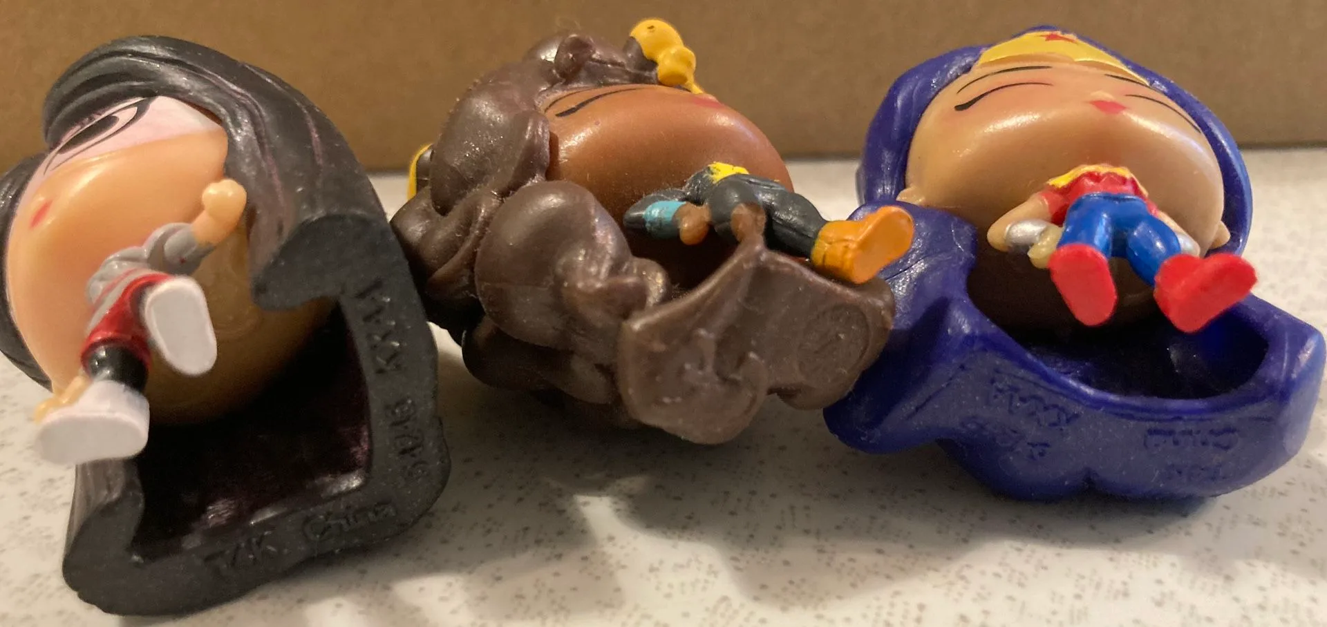 Lot Of 3 DC Comics Super Hero Girls Squishy Mini Figure Doll Toy image indicator(7)