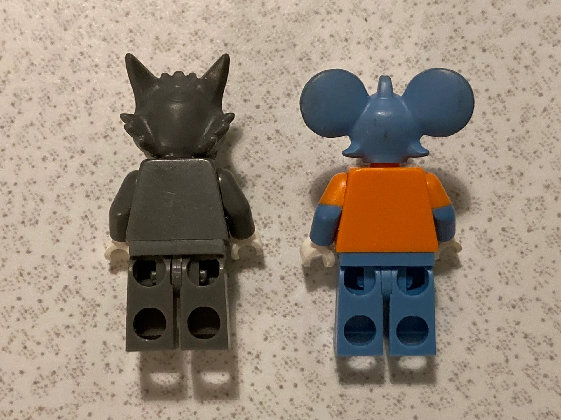 Vintage The ITCHY and SCRATCHY Show Cartoon Lego Like Mini Actio image indicator(2)