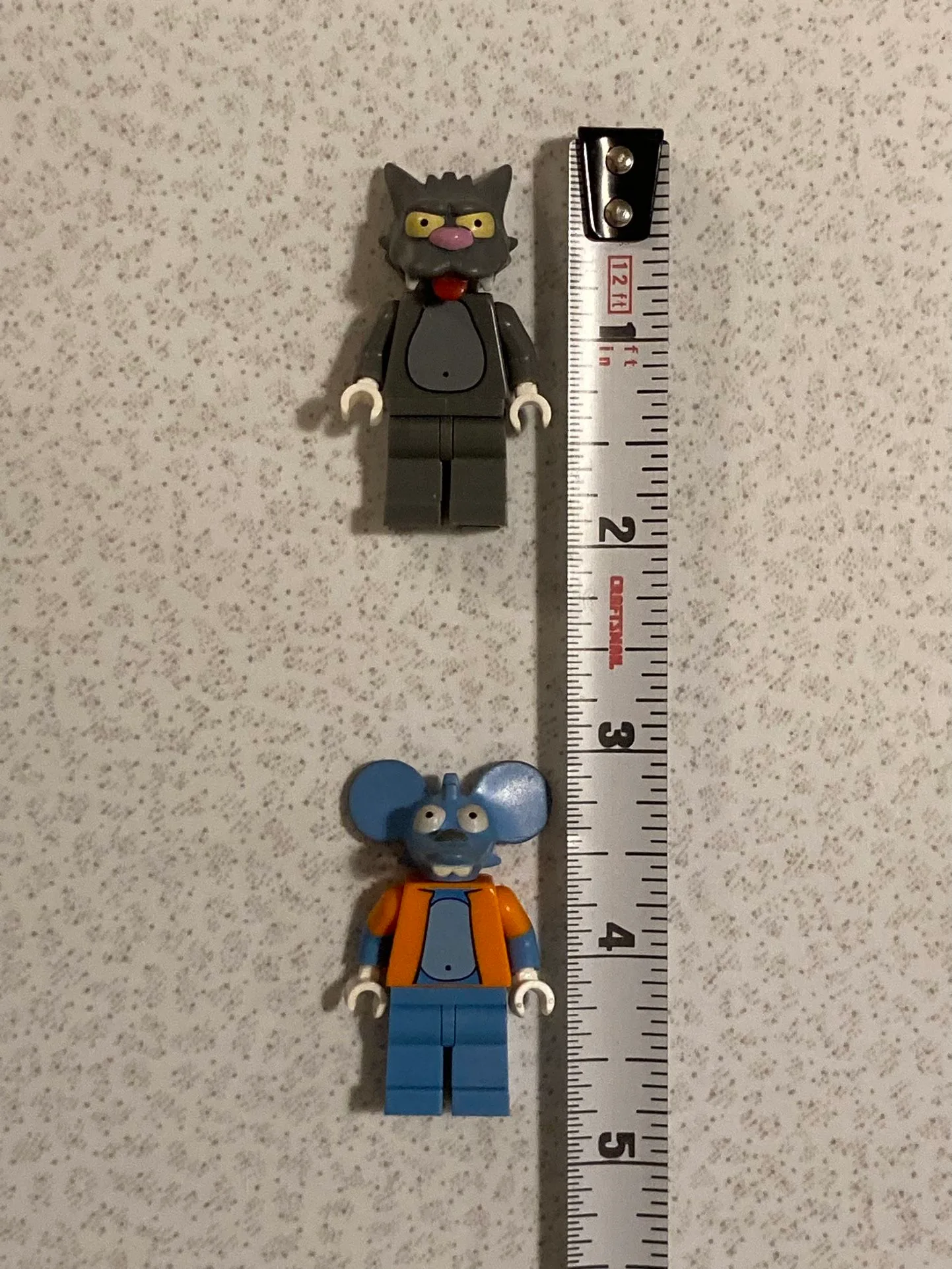 Vintage The ITCHY and SCRATCHY Show Cartoon Lego Like Mini Actio image indicator(5)
