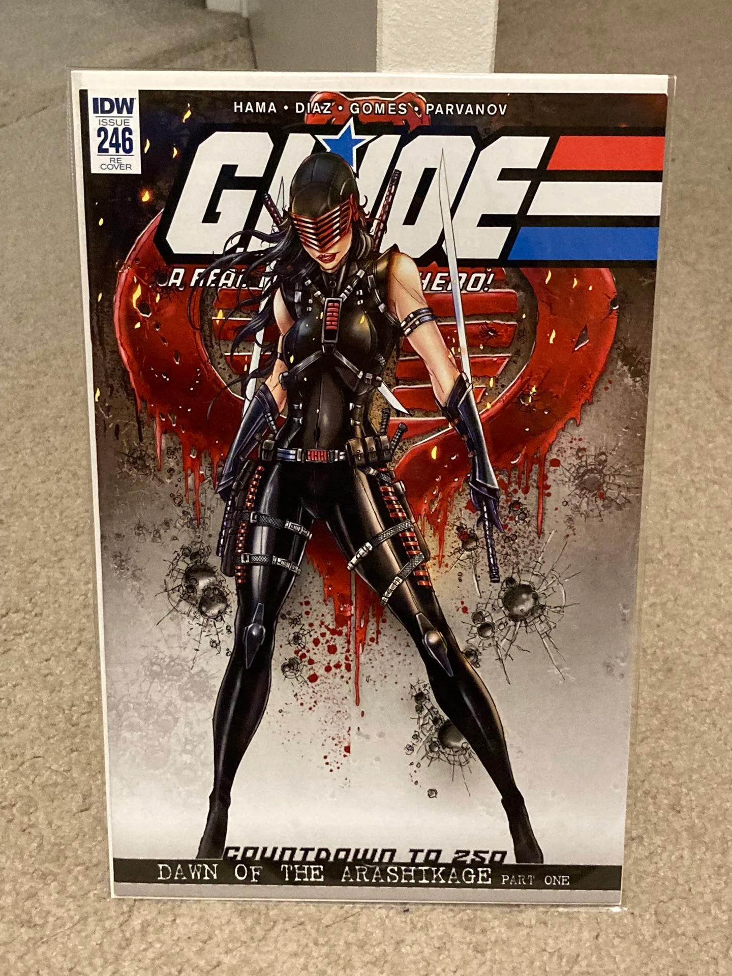 G.I JOE #246 RE Variant - Snakeyes Daughter - Death thumbnail