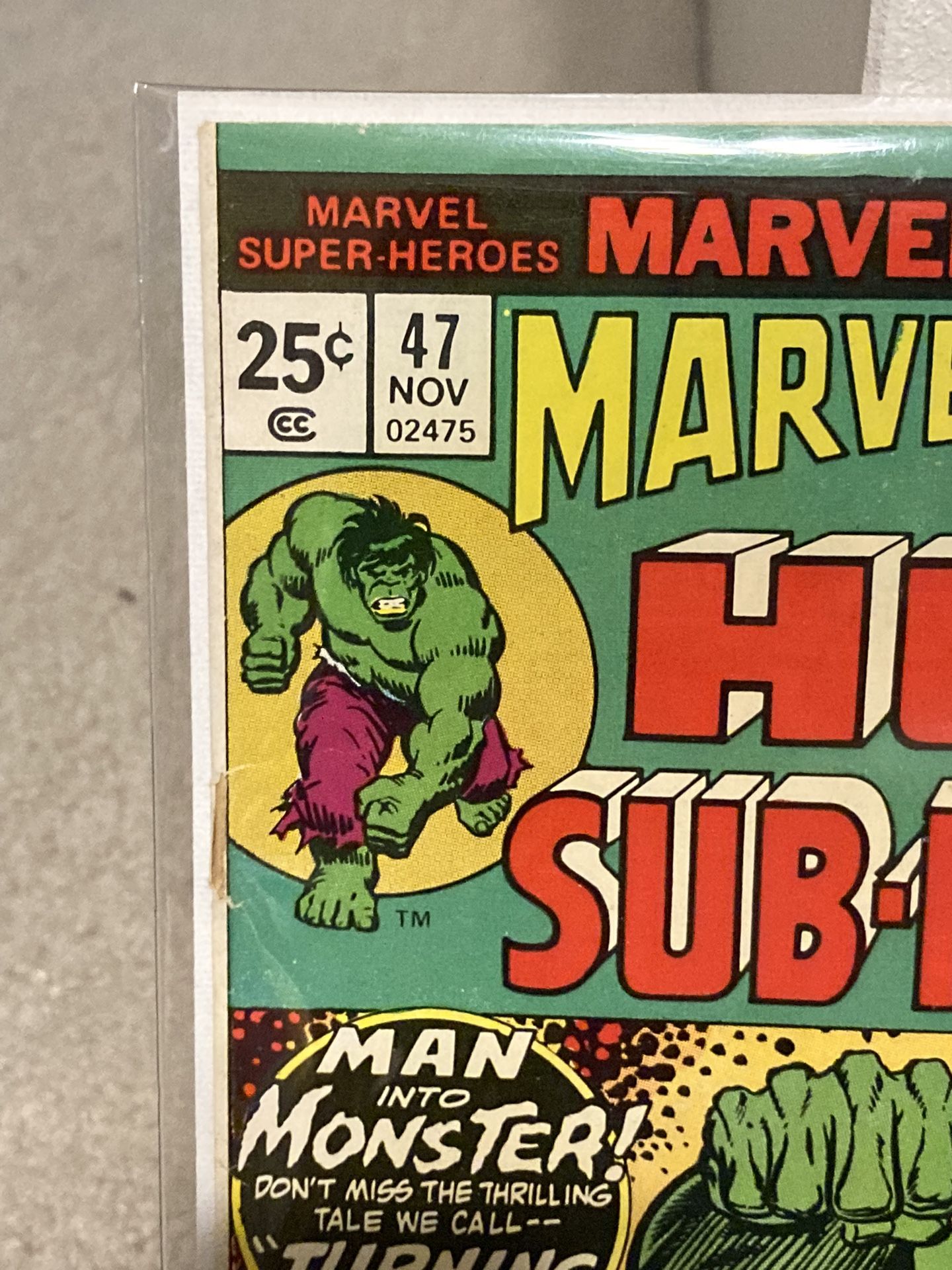 Vintage Marvel Comics Hulk And Submariner #47 - First Print - photo 2