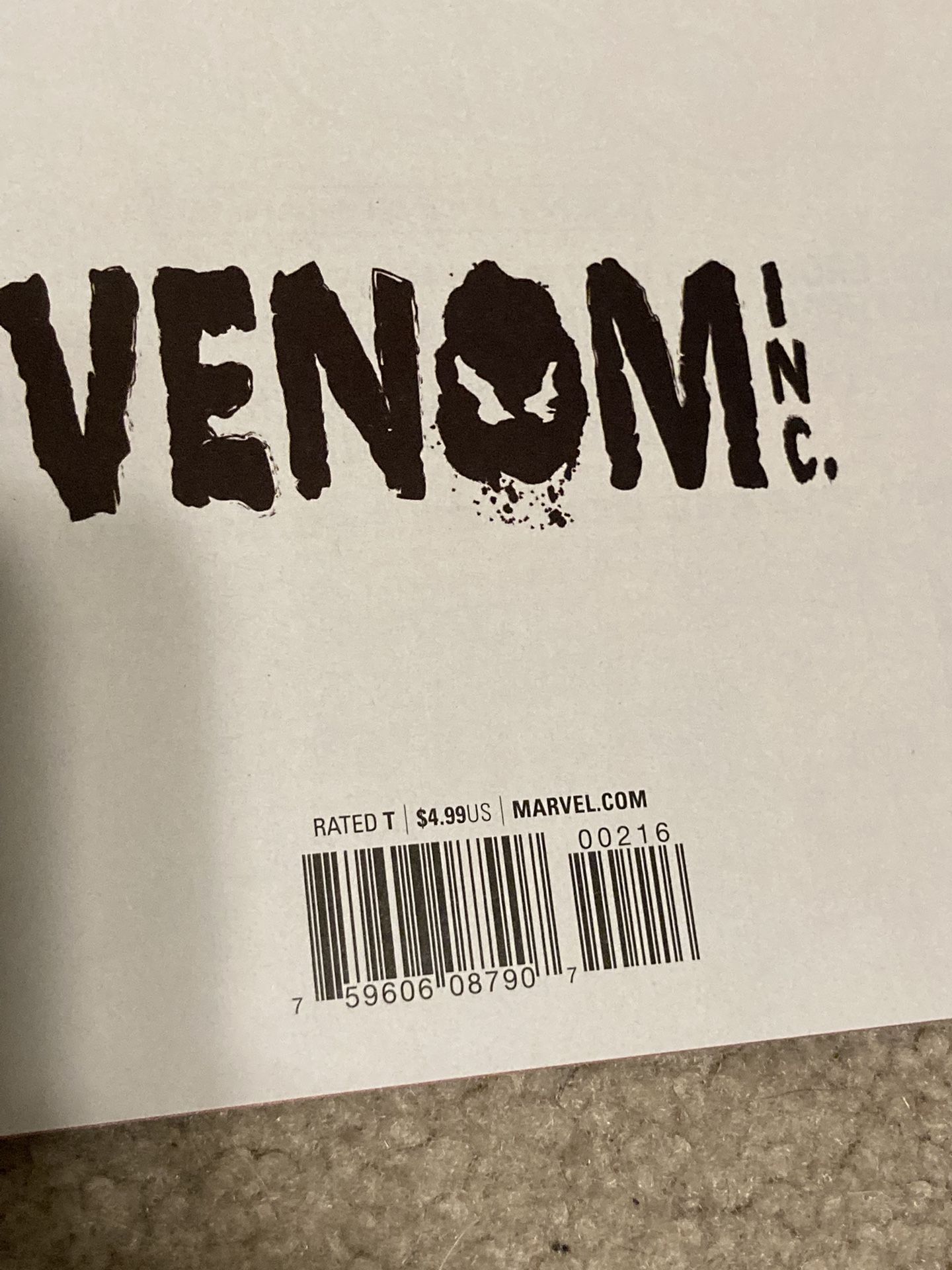 Marvel Comics VENOM Inc. Issue #1 Variant Cover Comic Book - photo 3