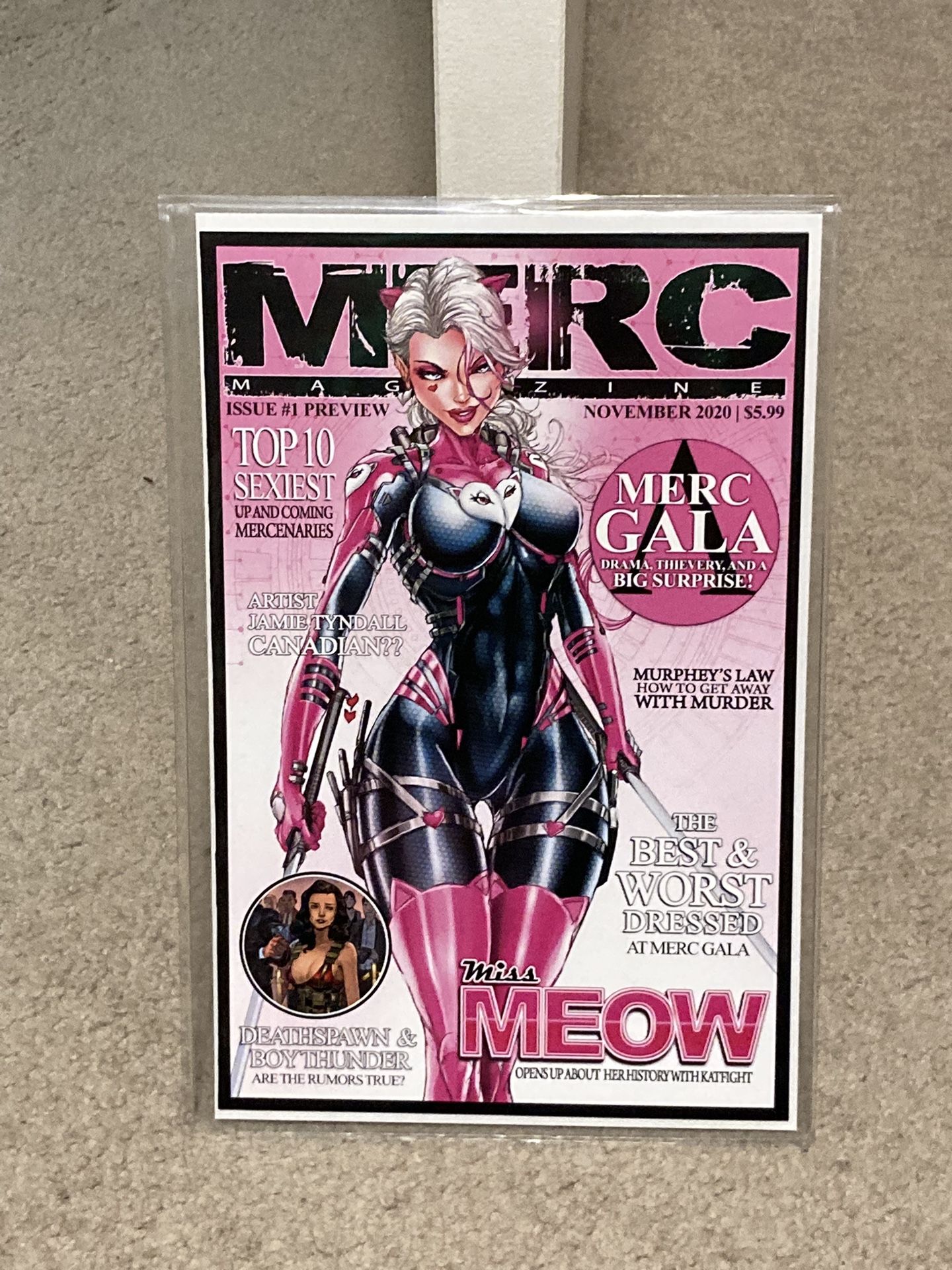 MERC Magazine issue #1 Variant Cover Comic Book - First Print