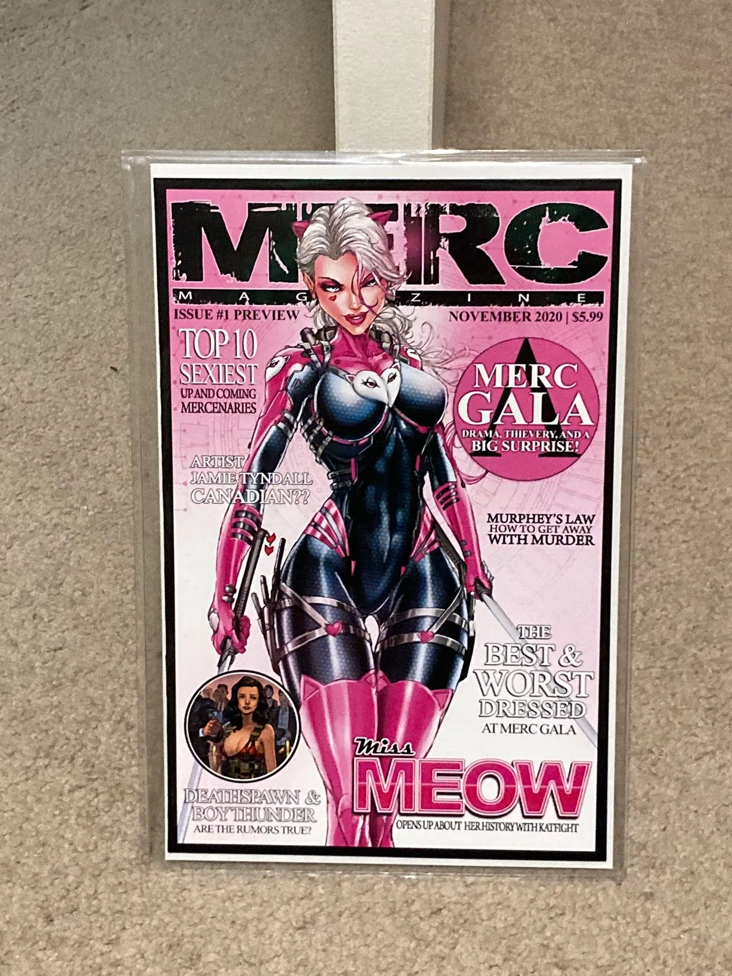 MERC Magazine issue #1 Variant Cover Comic Book - First Print thumbnail