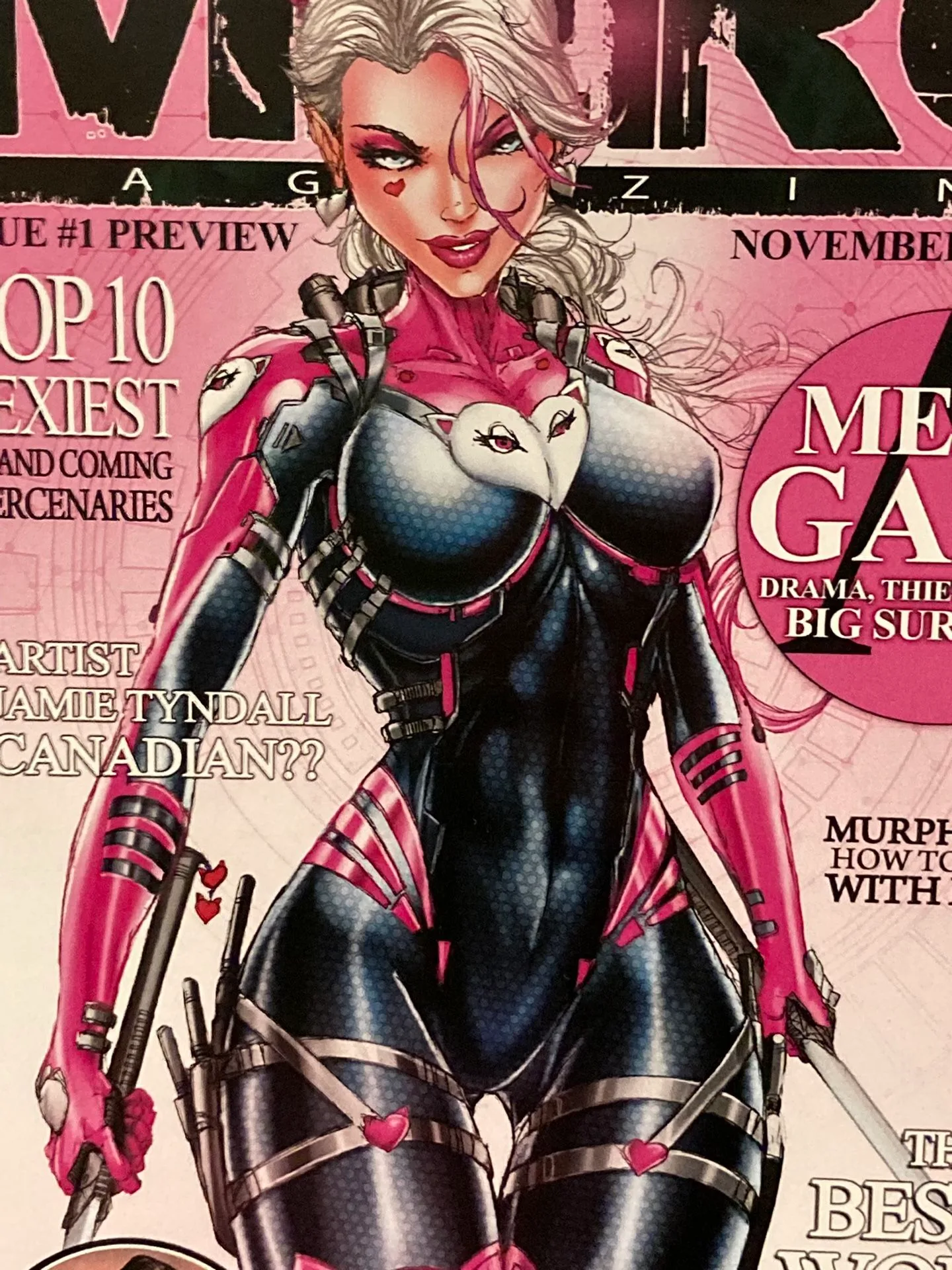 MERC Magazine issue #1 Variant Cover Comic Book - First Print image indicator(7)