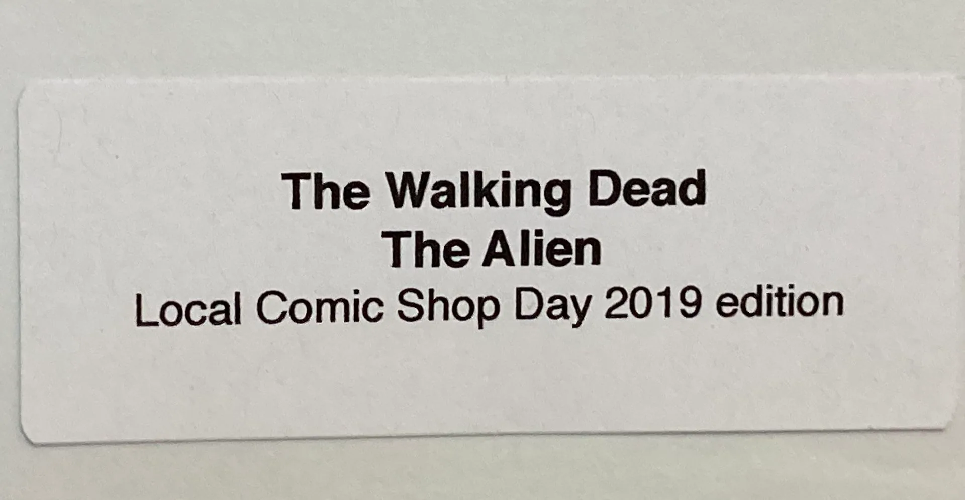 The Walking Dead The Alien #1 Variant Comic Book image indicator(3)