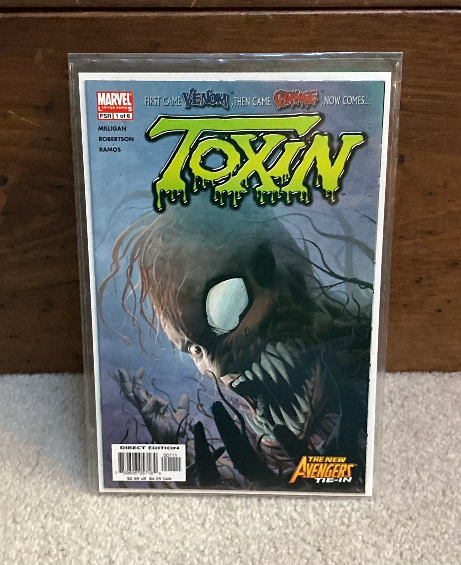 Vintage Marvel Comics TOXIN issue #1 Comic Book thumbnail