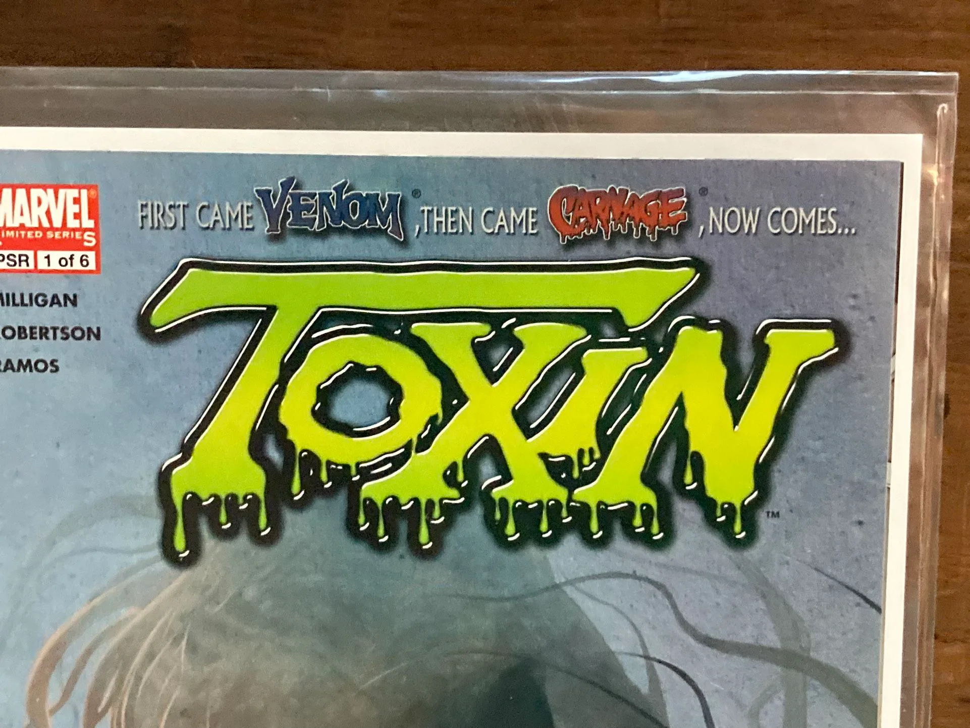 Vintage Marvel Comics TOXIN issue #1 Comic Book image indicator(7)