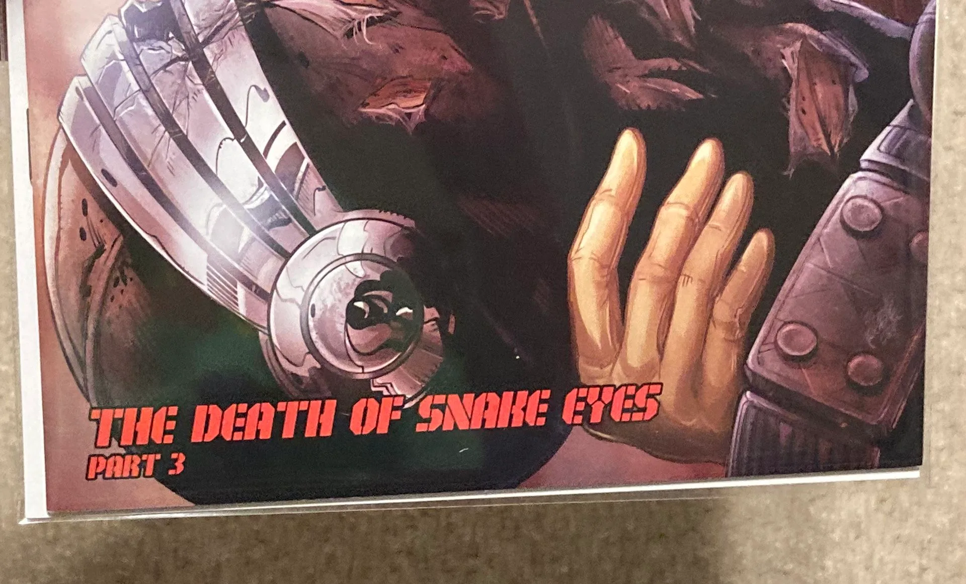 G.I JOE #214 Variant Cover Comic - Death Of Snake Eyes image indicator(6)