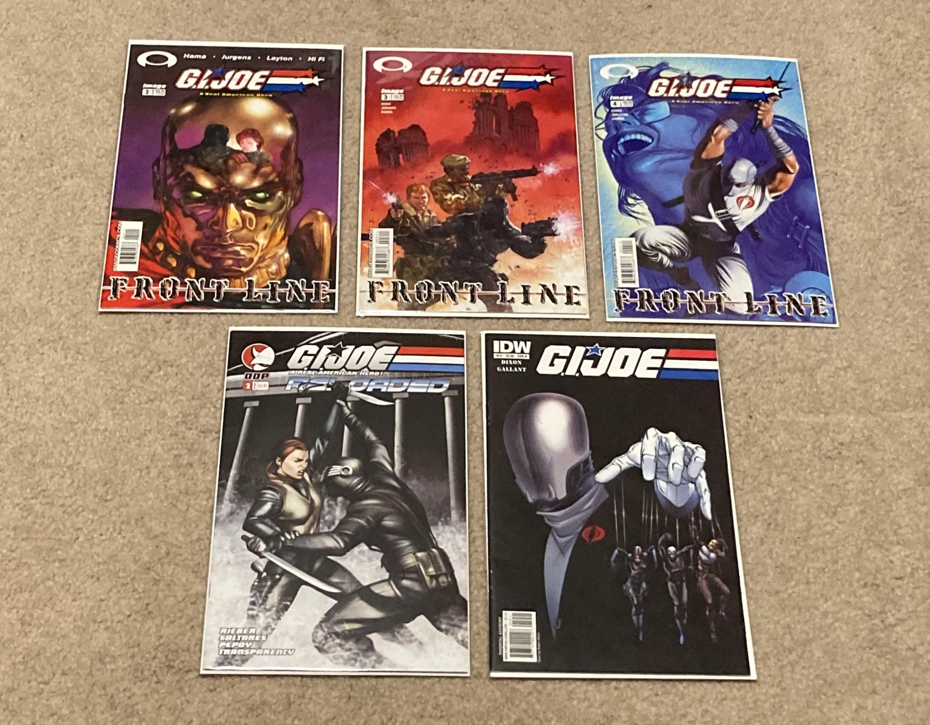 Lot Of 5 Cobra G.I JOE Comic Books thumbnail