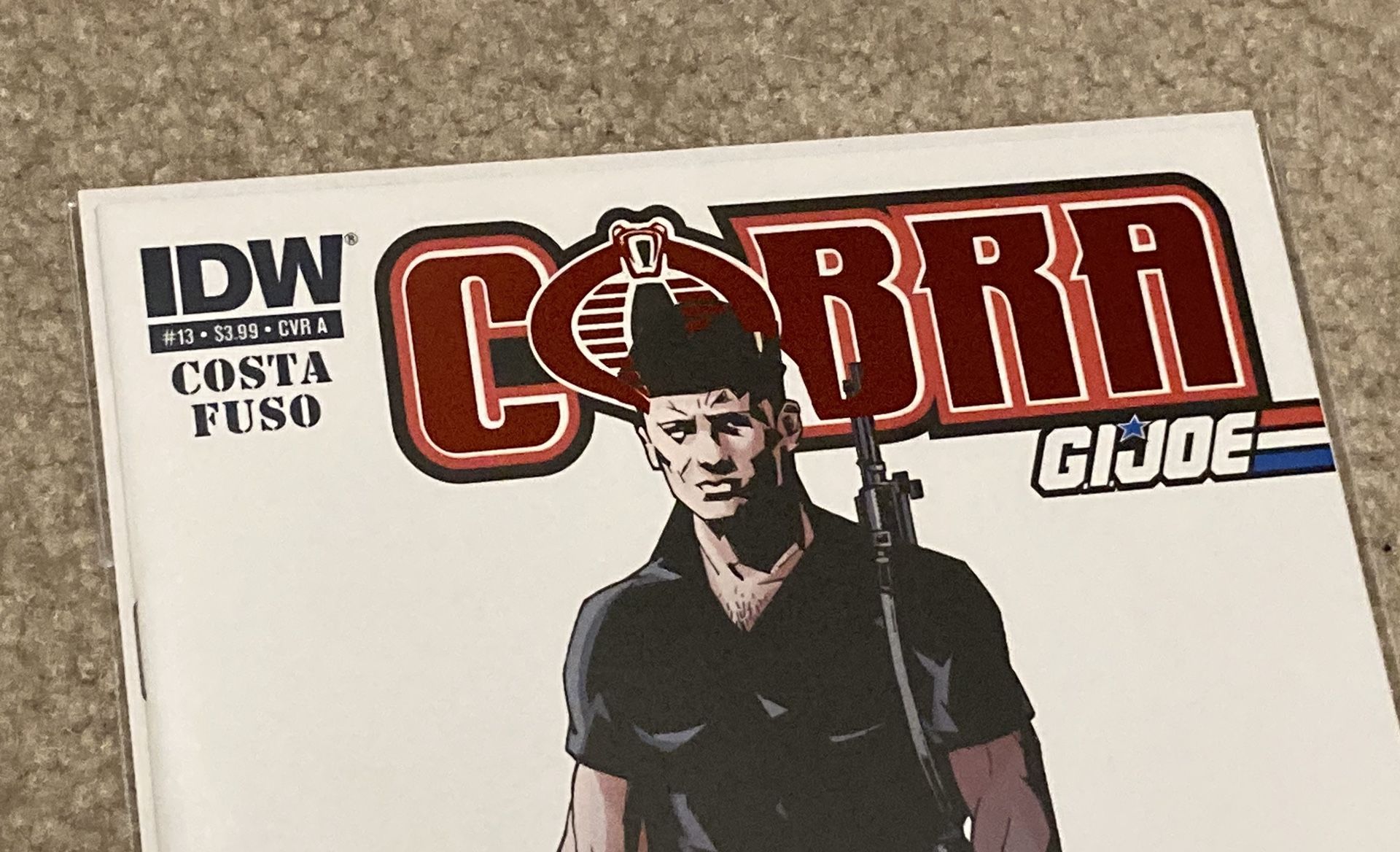 IDW Comics COBRA G.I Joe #13 Variant FLINT Red Chrome Cover - photo 2