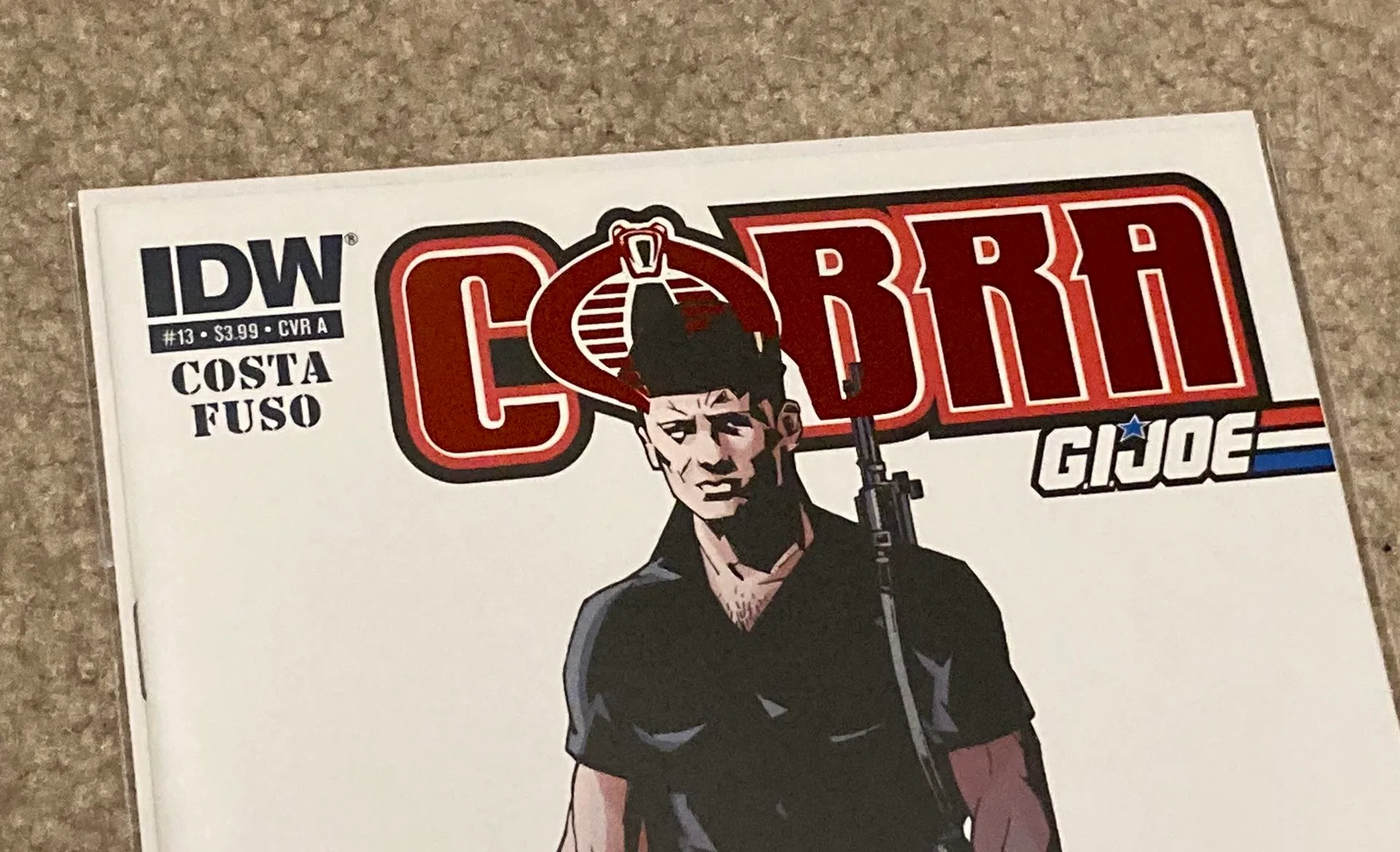 IDW Comics COBRA G.I Joe #13 Variant FLINT Red Chrome Cover image indicator(2)