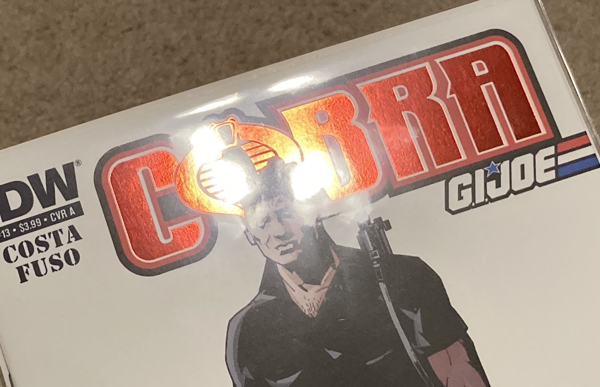 IDW Comics COBRA G.I Joe #13 Variant FLINT Red Chrome Cover - photo 4