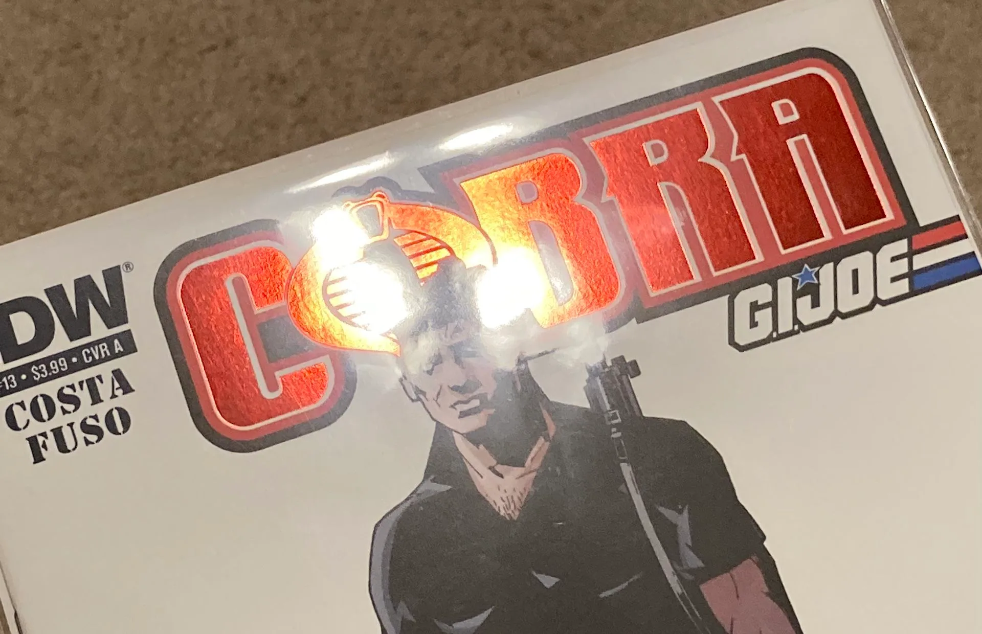 IDW Comics COBRA G.I Joe #13 Variant FLINT Red Chrome Cover image indicator(4)