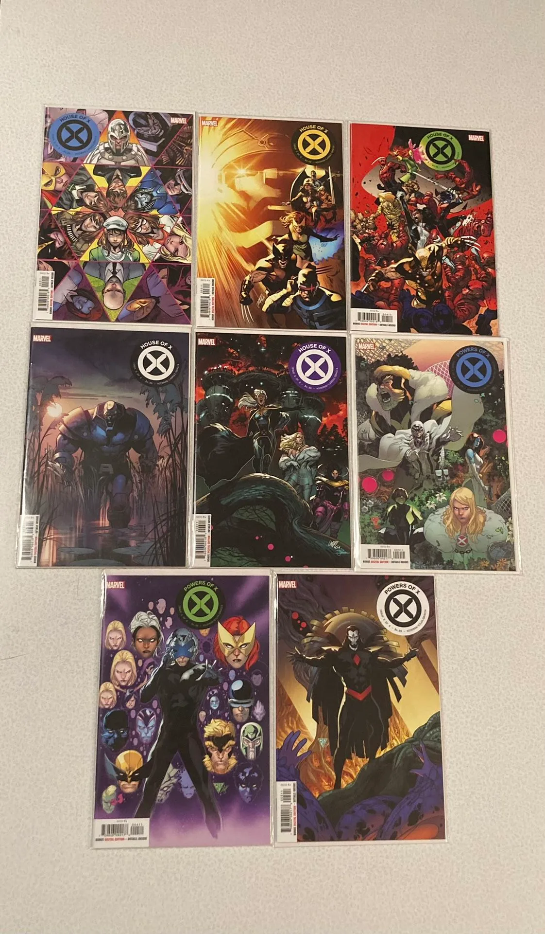 Lot Of 8 Marvel Comics Power Of X & HOUSE OF X Variant image indicator(7)