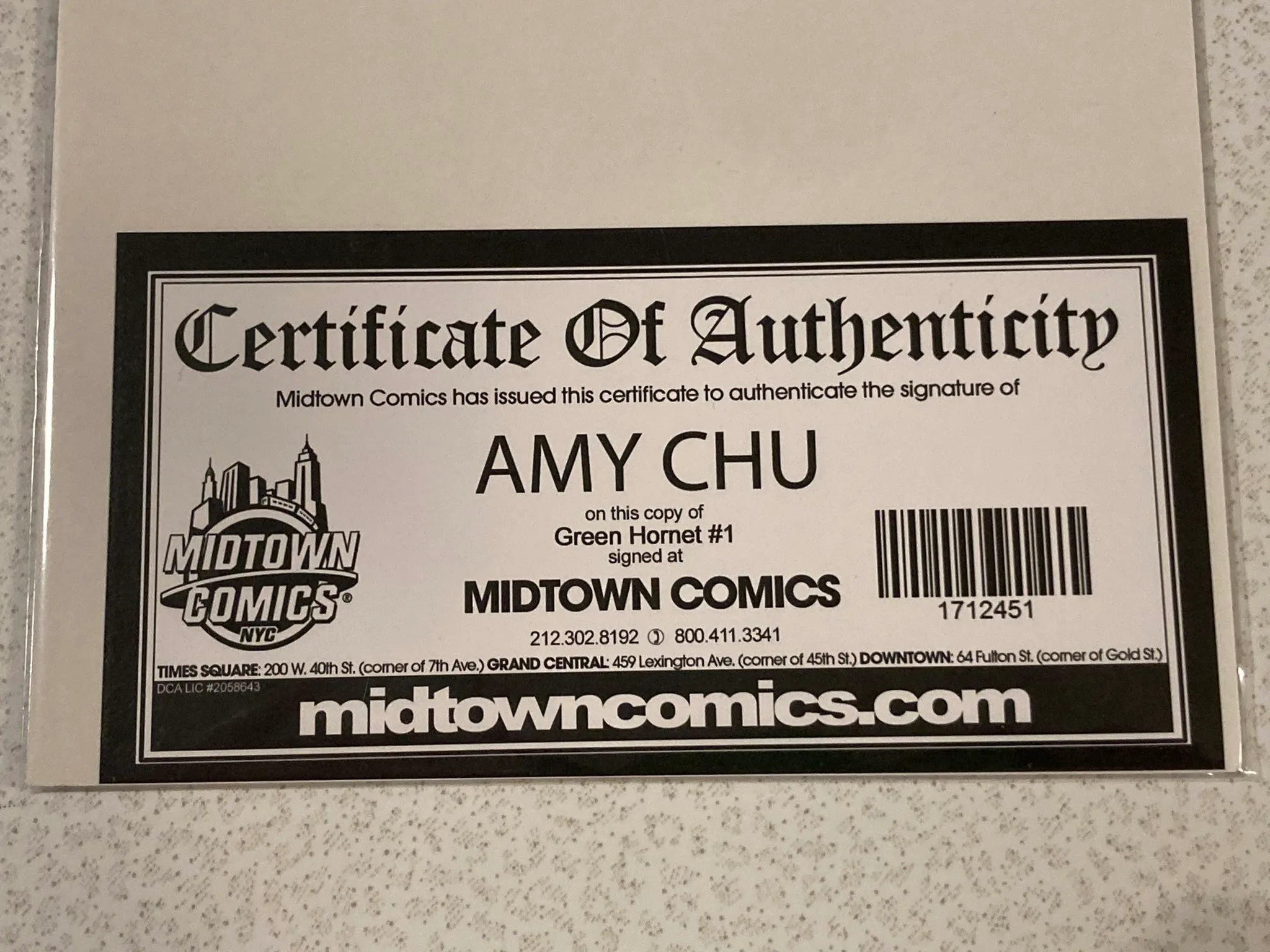 Dynamite Comics GREEN HORNET #1 Signed Comic Book image indicator(2)