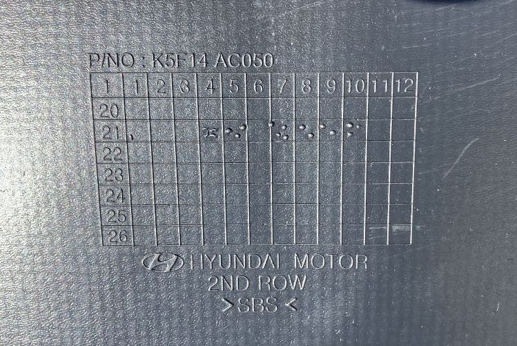 2022 Hyundai Santa Cruz Floor Mats Set Of 3 - Black - O.E - photo 5