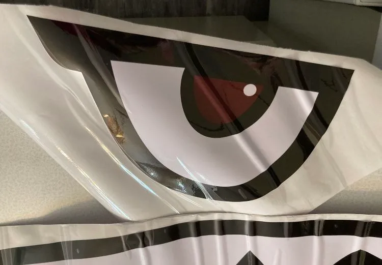 Tiger Shark Mouth WWII Fighter Plane 59 Inch Vinyl Sticker image indicator(8)