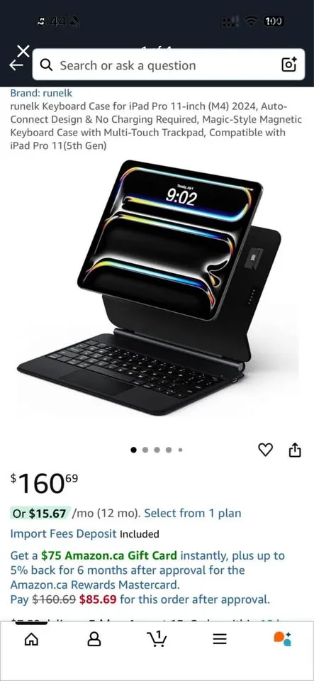iPad pro 11 inch Keyboard Case image indicator(4)