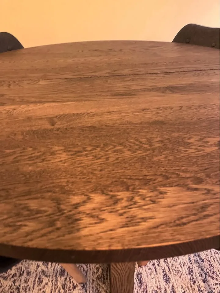 Dining table - Ikea Morbylanga -wooden round table image indicator(2)