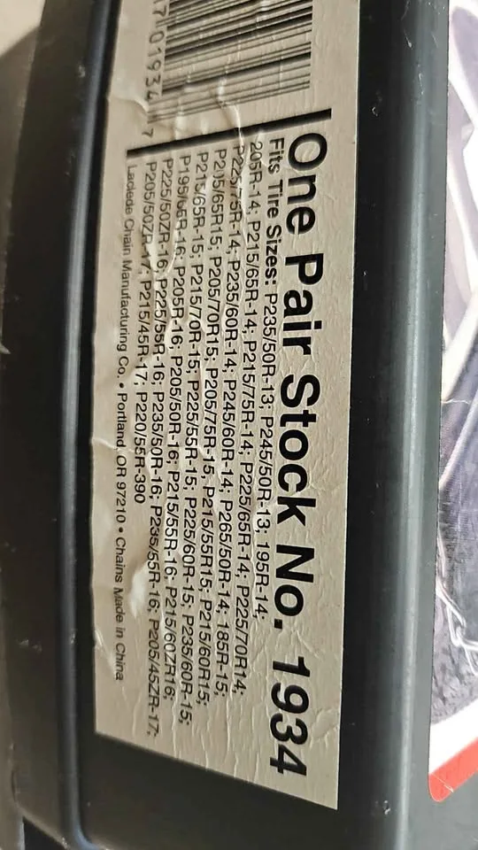 Snow chains for 215 70 15 image indicator(2)